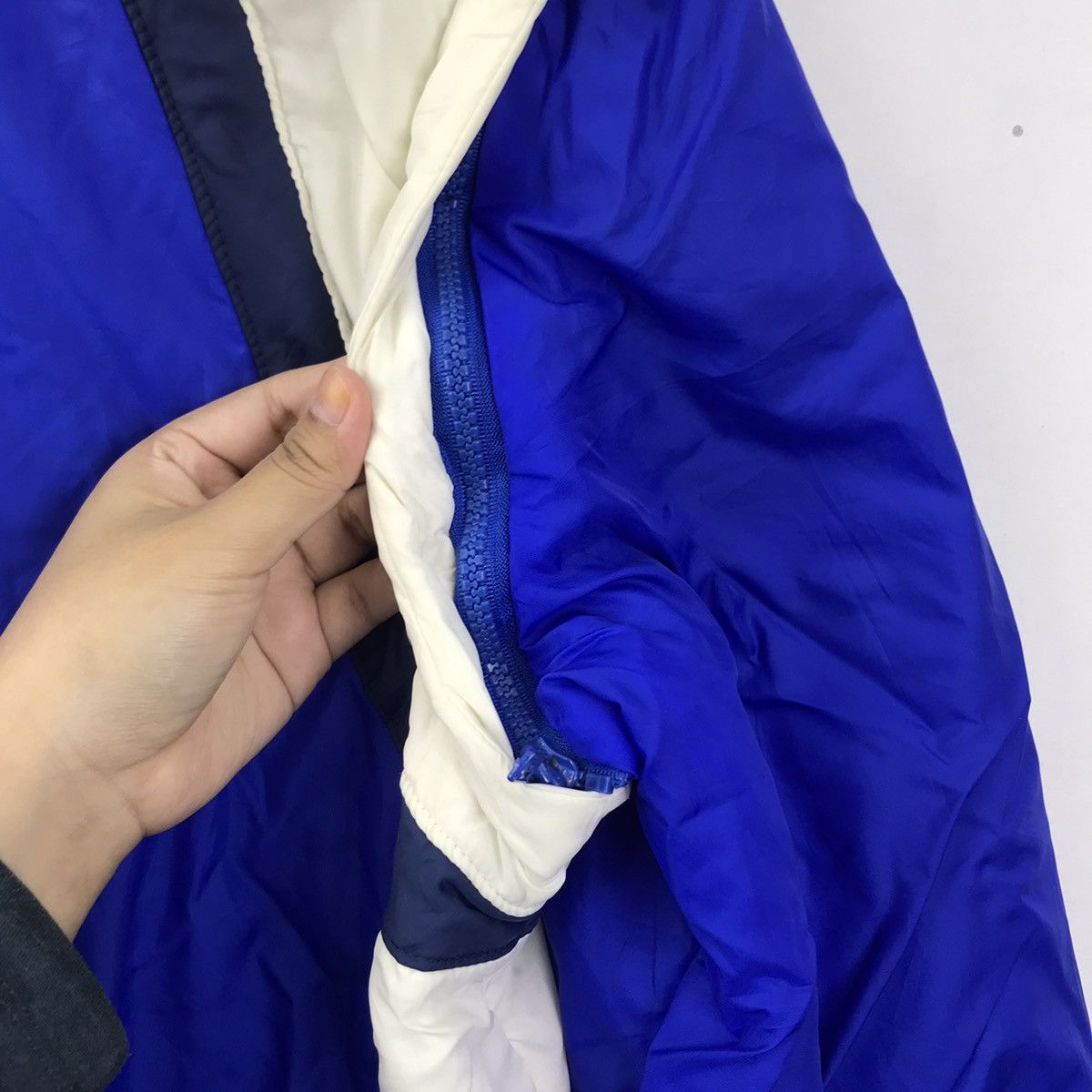 JCPenney Vintage JC PENNY Blue Light Puffer Zipper Jacket Size US L / EU 52-54 / 3 - 4 Thumbnail