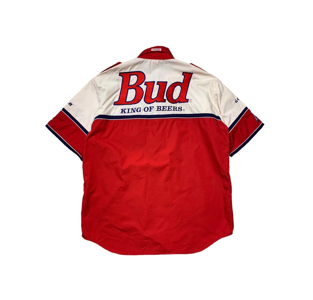 Budweiser × Vintage Rare Vintage 80s Budweiser IndyCar Simpson Crew Shirt Size US L / EU 52-54 / 3 - 2 Thumbnail