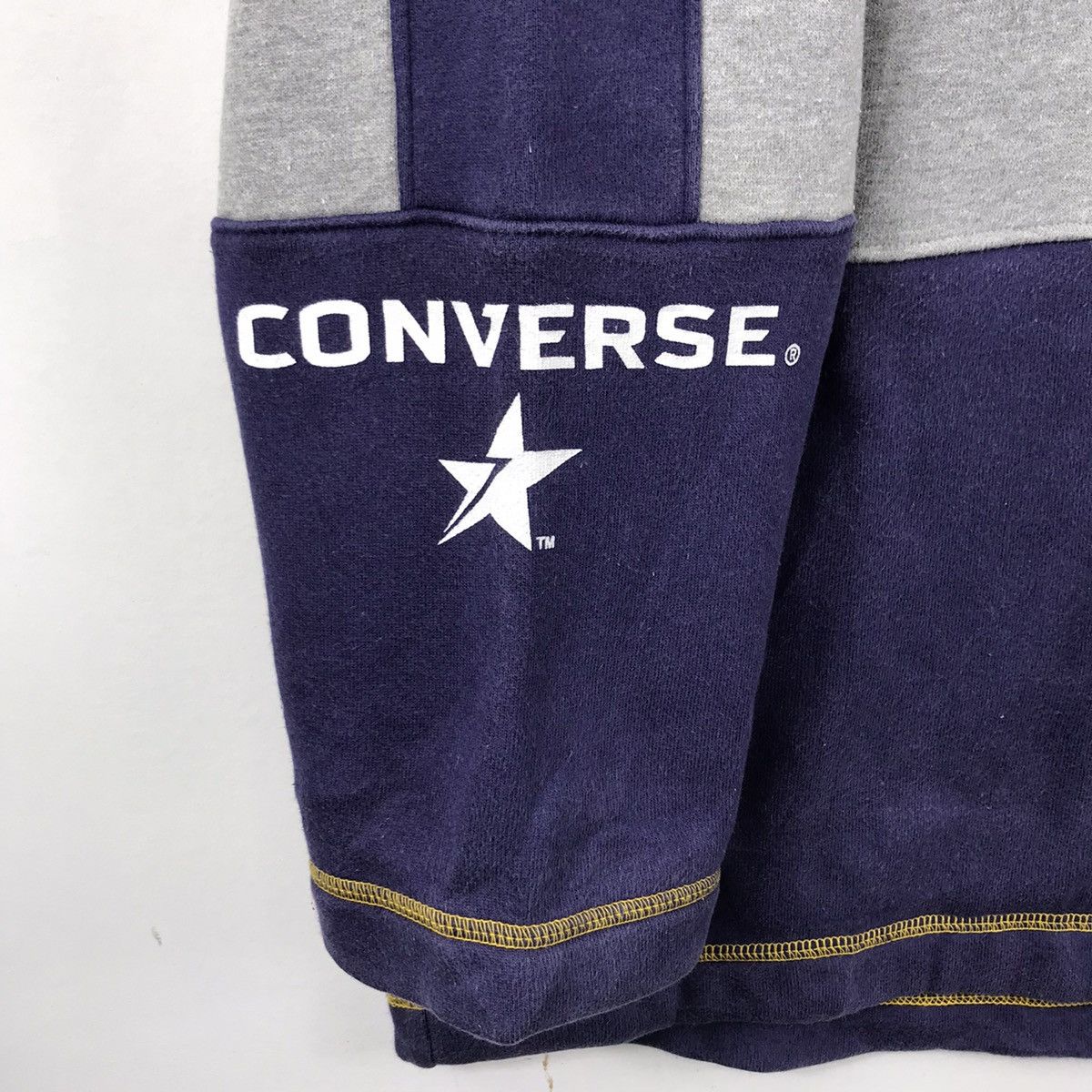 Converse Vintage Boston CONVERSE USA Grey Navy Oversize Hoodie Size US XS / EU 42 / 0 - 3 Thumbnail