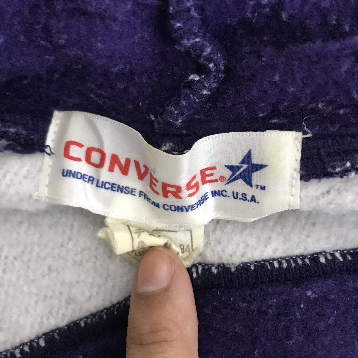 Converse Vintage Boston CONVERSE USA Grey Navy Oversize Hoodie Size US XS / EU 42 / 0 - 5 Thumbnail