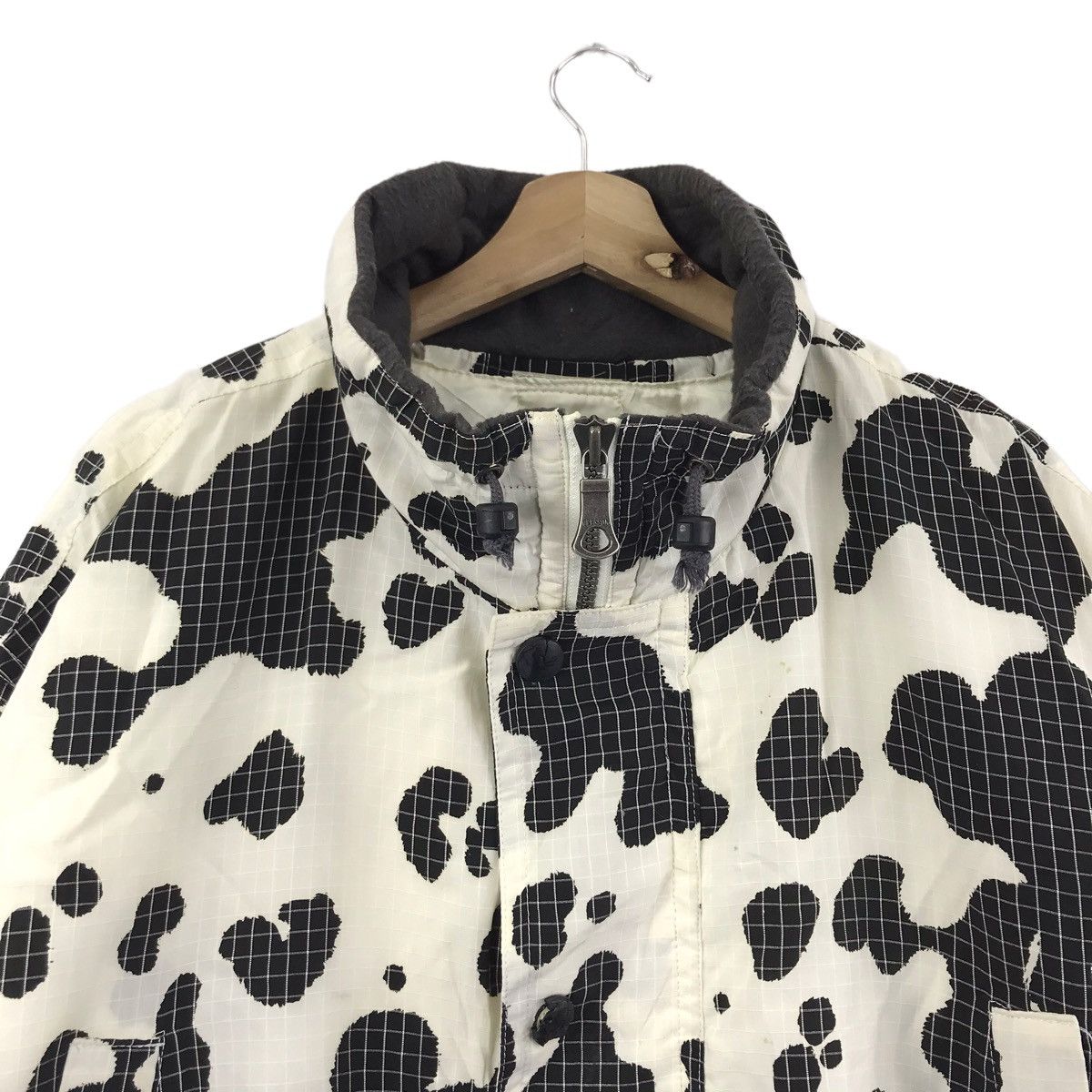 Vintage CRESSON HOMME Black White Overprint Bomber Jacket Size US L / EU 52-54 / 3 - 2 Thumbnail