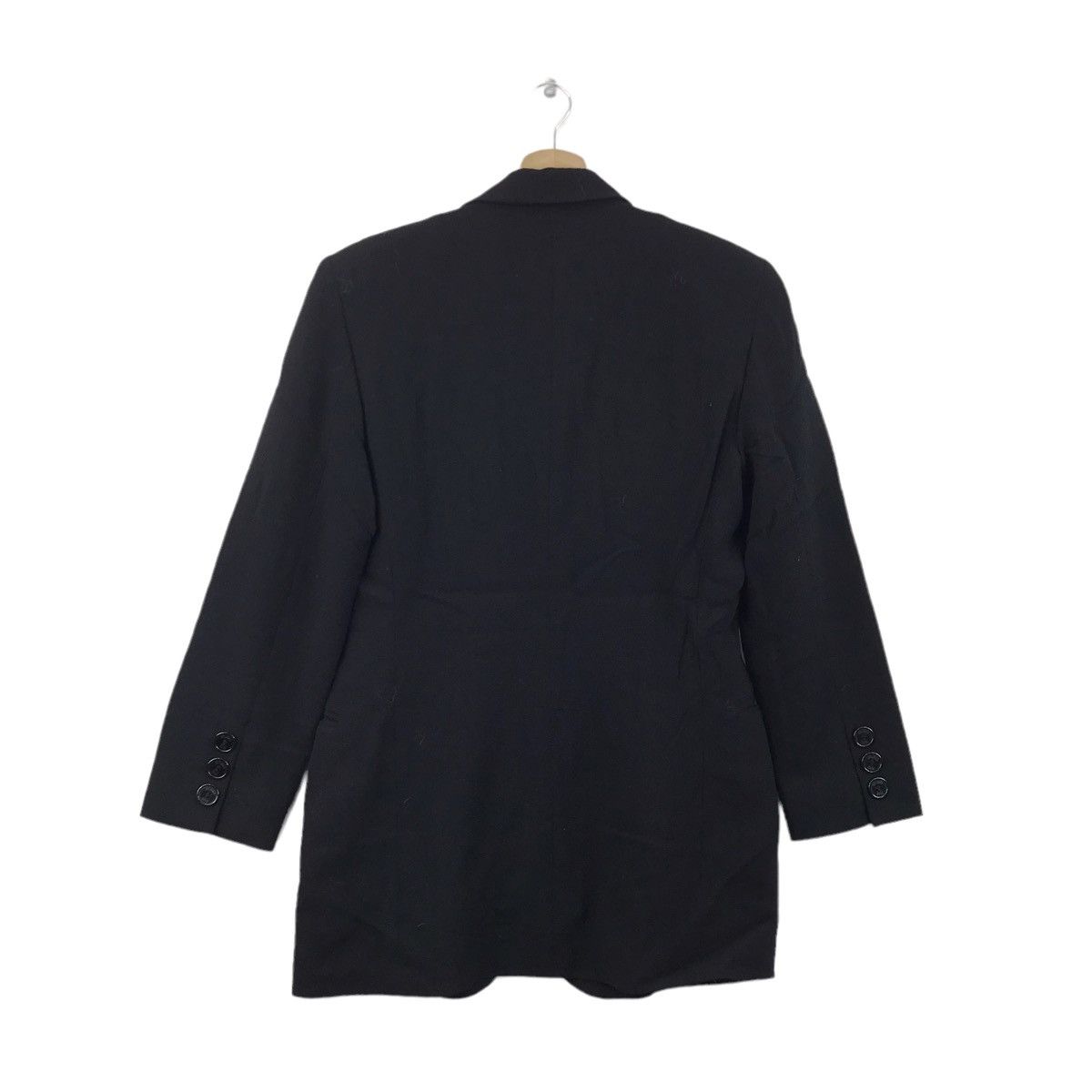 Vintage STUDIO 001 FERRE Italy Designer Black Blazer Coat Size US XS / EU 42 / 0 - 8 Thumbnail