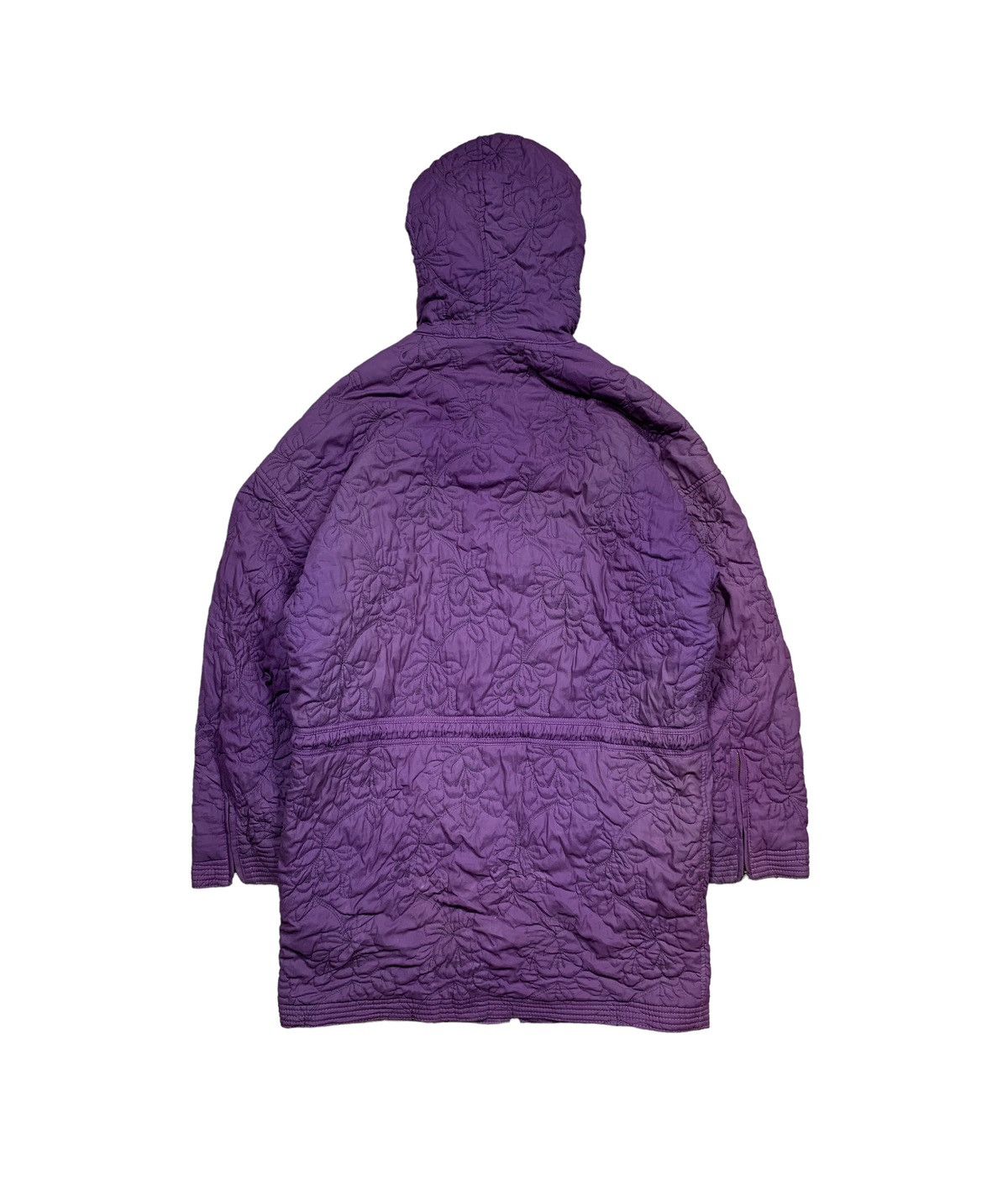 Versace Vintage Versace Quilted Long Jacket Parka Lampo Zip Size US M / EU 48-50 / 2 - 2 Thumbnail
