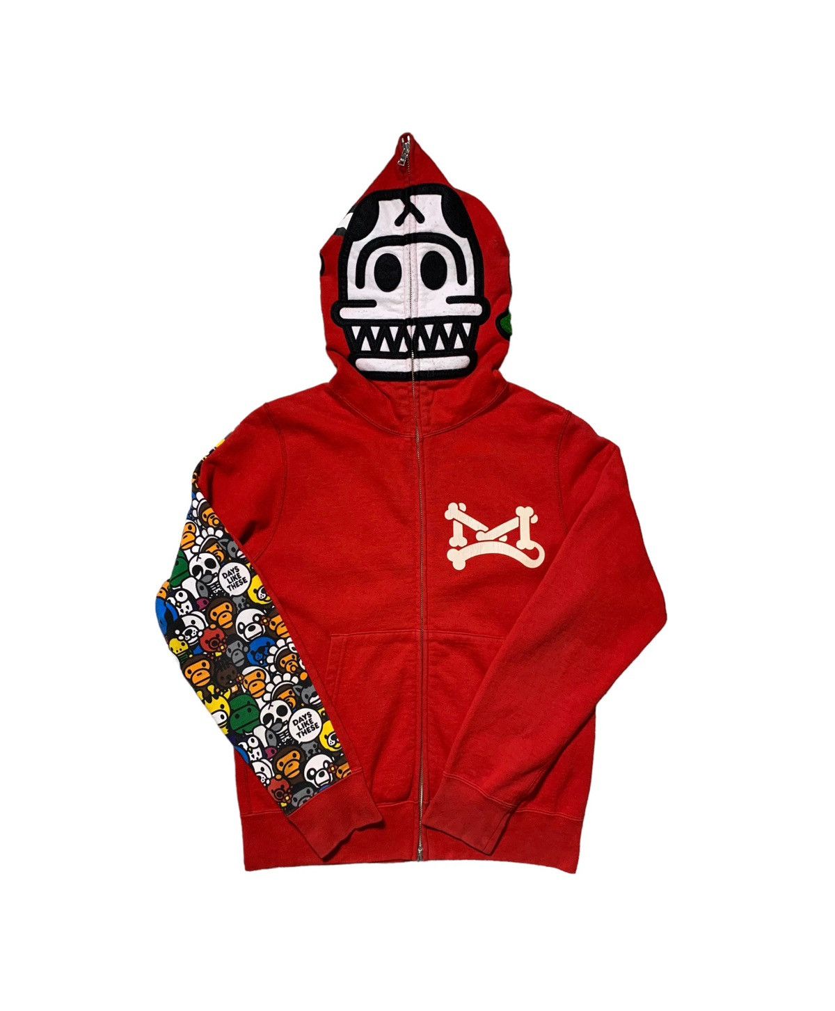 Bape OG Bape Milo Animal Safari Jurassic Rex Full Zip Hoodie | Grailed