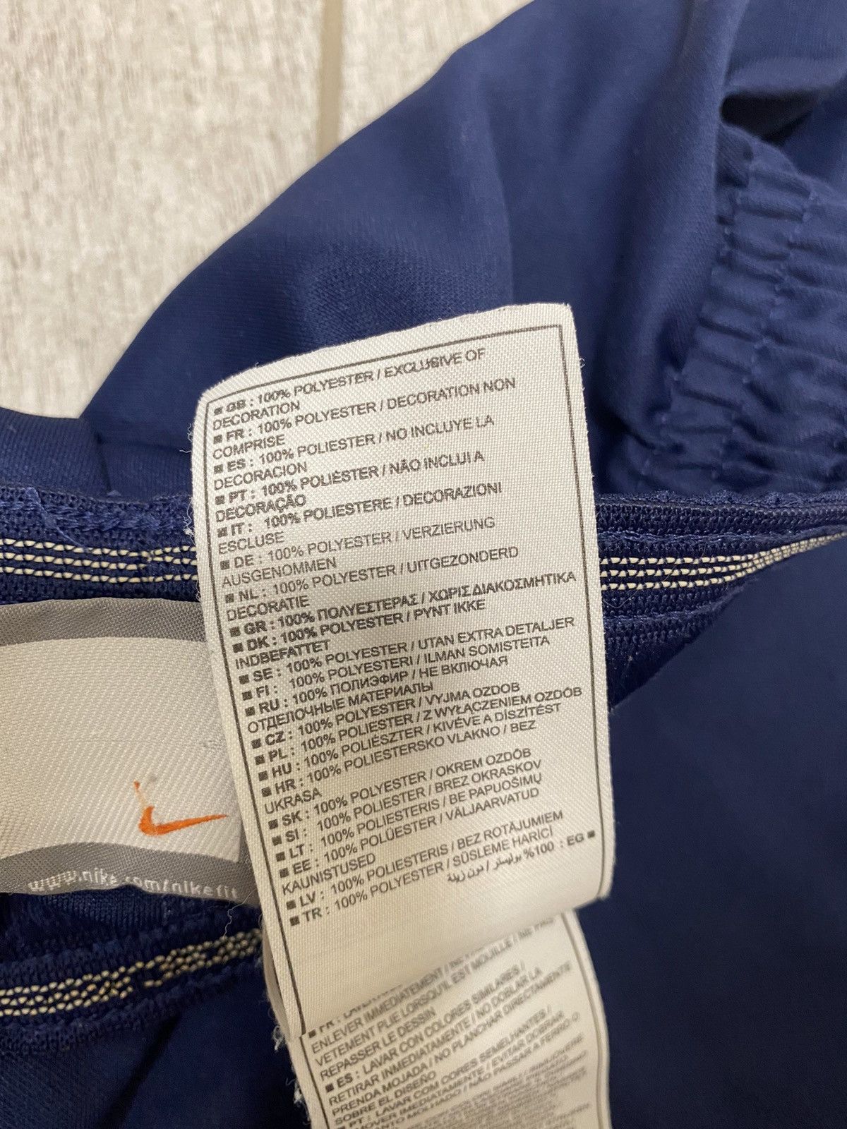 Nike × Vintage Nike Vintage Swoosh Navy Soccer Men’s Shorts Size US 32 / EU 48 - 9 Thumbnail