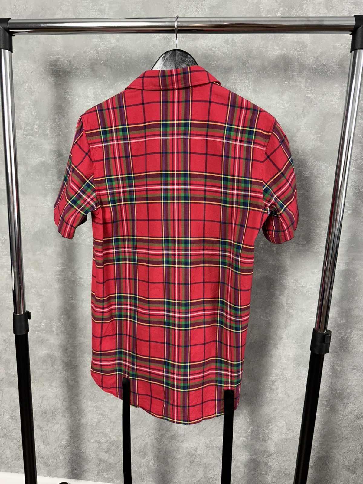 D.Gnak By Kang.D DBYD Made in Korea Red Check Bondage Short Sleeve Shirt Size US S / EU 44-46 / 1 - 8 Thumbnail