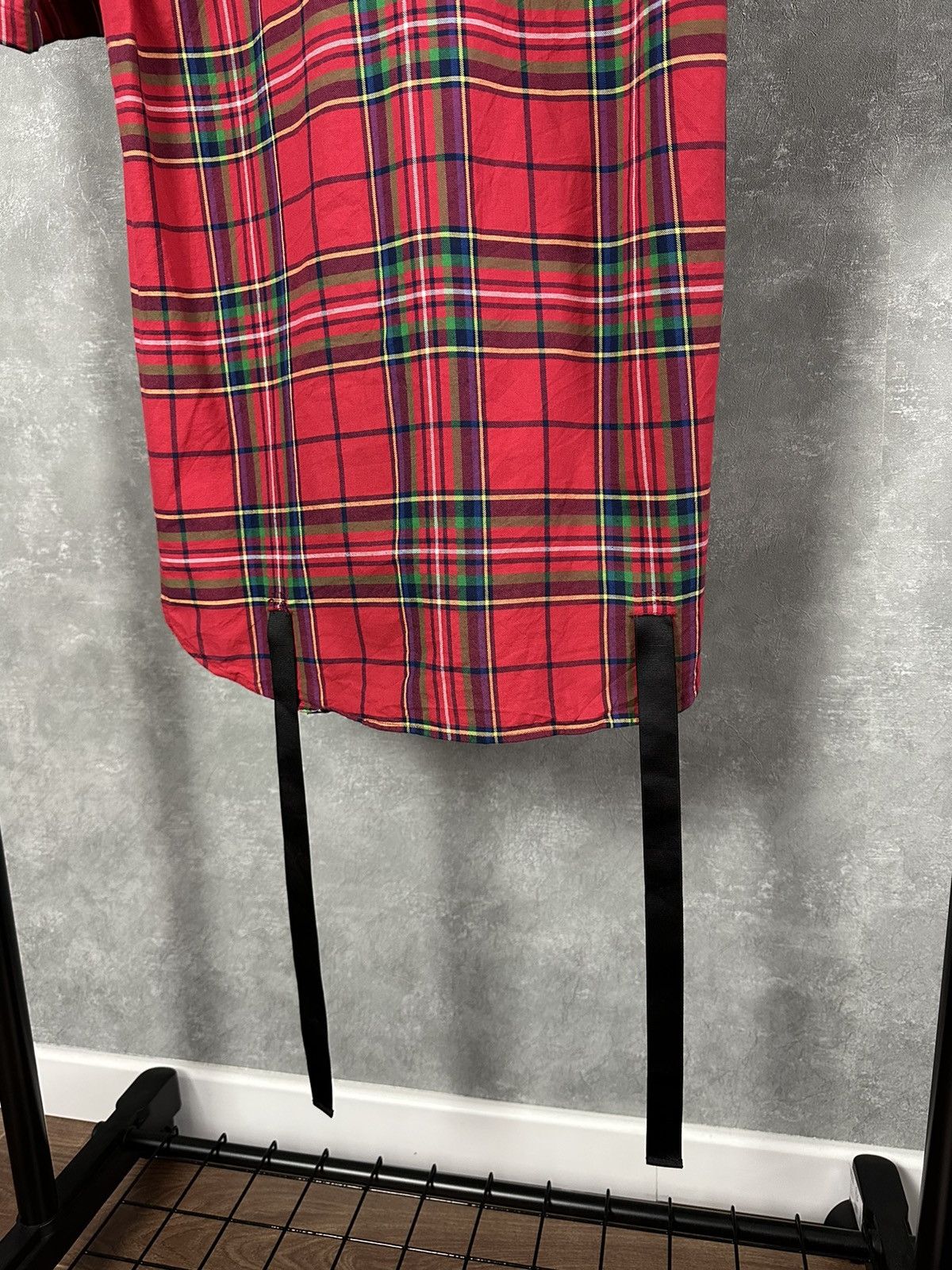 D.Gnak By Kang.D DBYD Made in Korea Red Check Bondage Short Sleeve Shirt Size US S / EU 44-46 / 1 - 9 Thumbnail