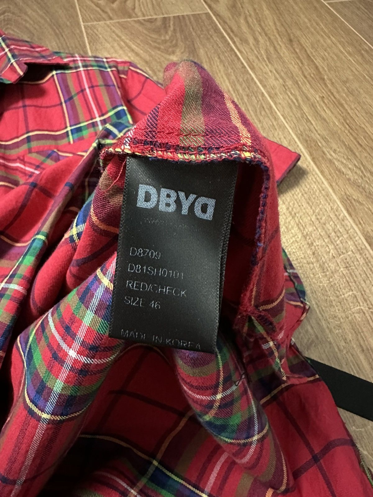 D.Gnak By Kang.D DBYD Made in Korea Red Check Bondage Short Sleeve Shirt Size US S / EU 44-46 / 1 - 10 Thumbnail