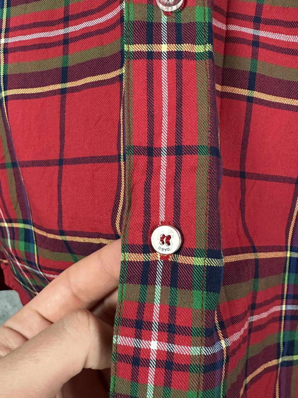 D.Gnak By Kang.D DBYD Made in Korea Red Check Bondage Short Sleeve Shirt Size US S / EU 44-46 / 1 - 7 Thumbnail
