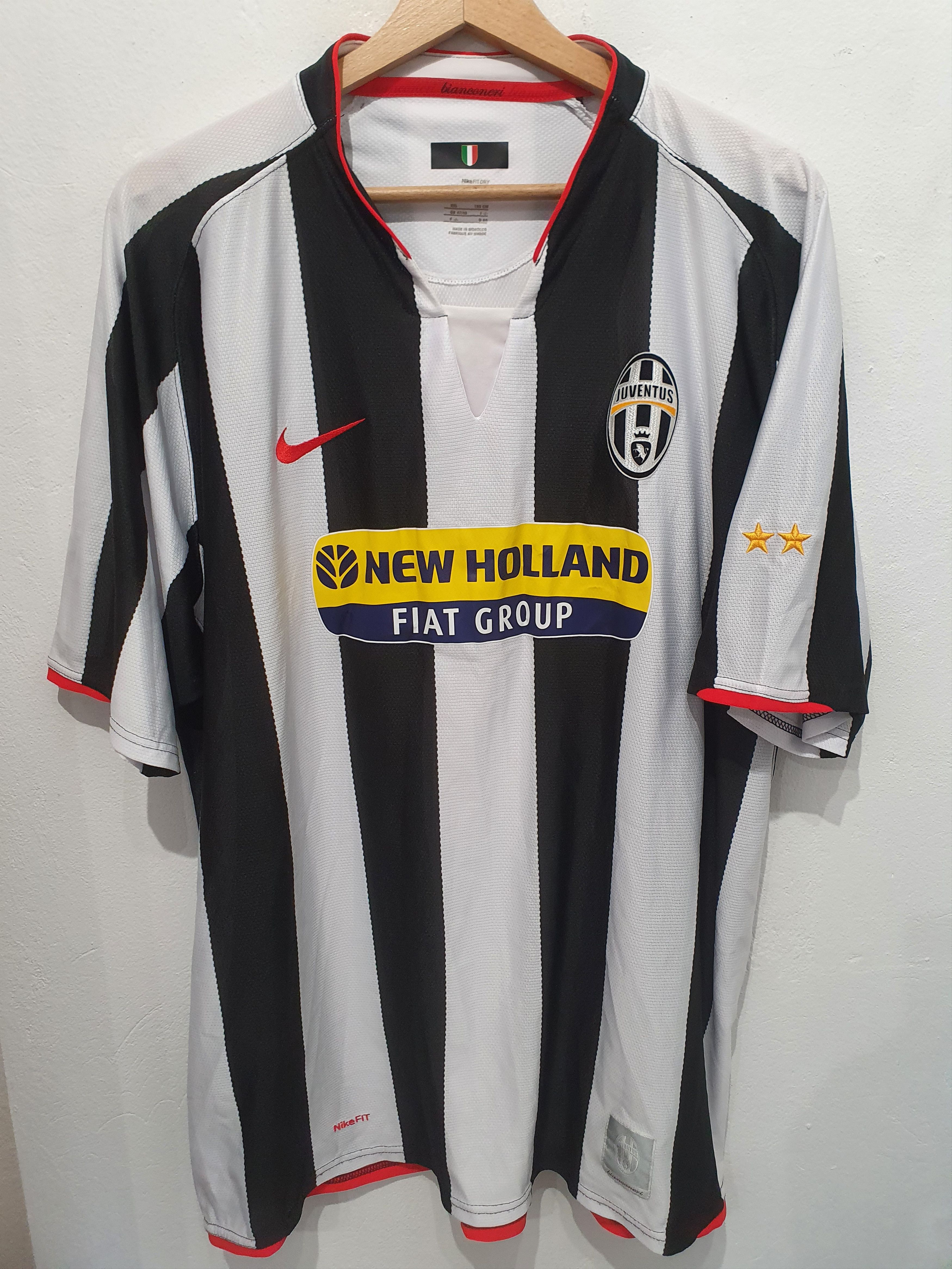 Image of Juventus 2007 2008 Size 2Xl Soccer Jersey Shirt in White, Men's