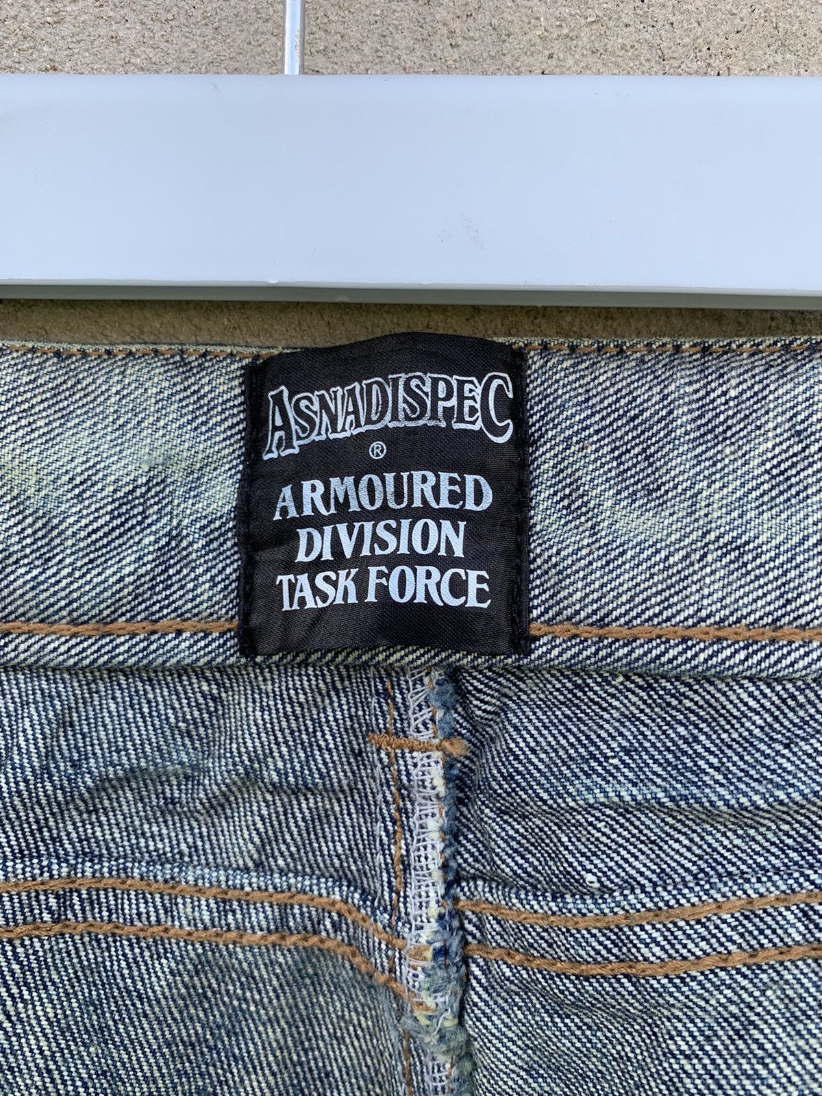 Japanese Brand Asnadispec Armoured Division Task Force Selvedge Denim Pants Size US 37 - 23 Thumbnail