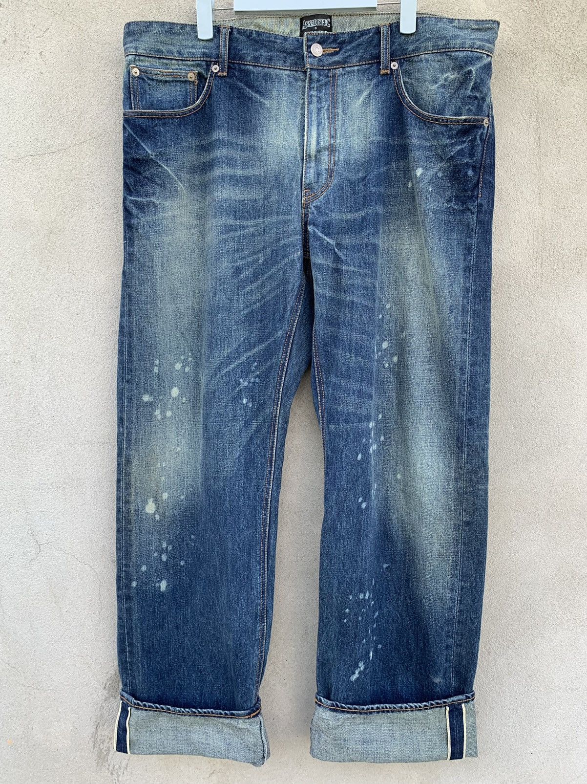 Japanese Brand Asnadispec Armoured Division Task Force Selvedge Denim Pants Size US 37 - 17 Thumbnail