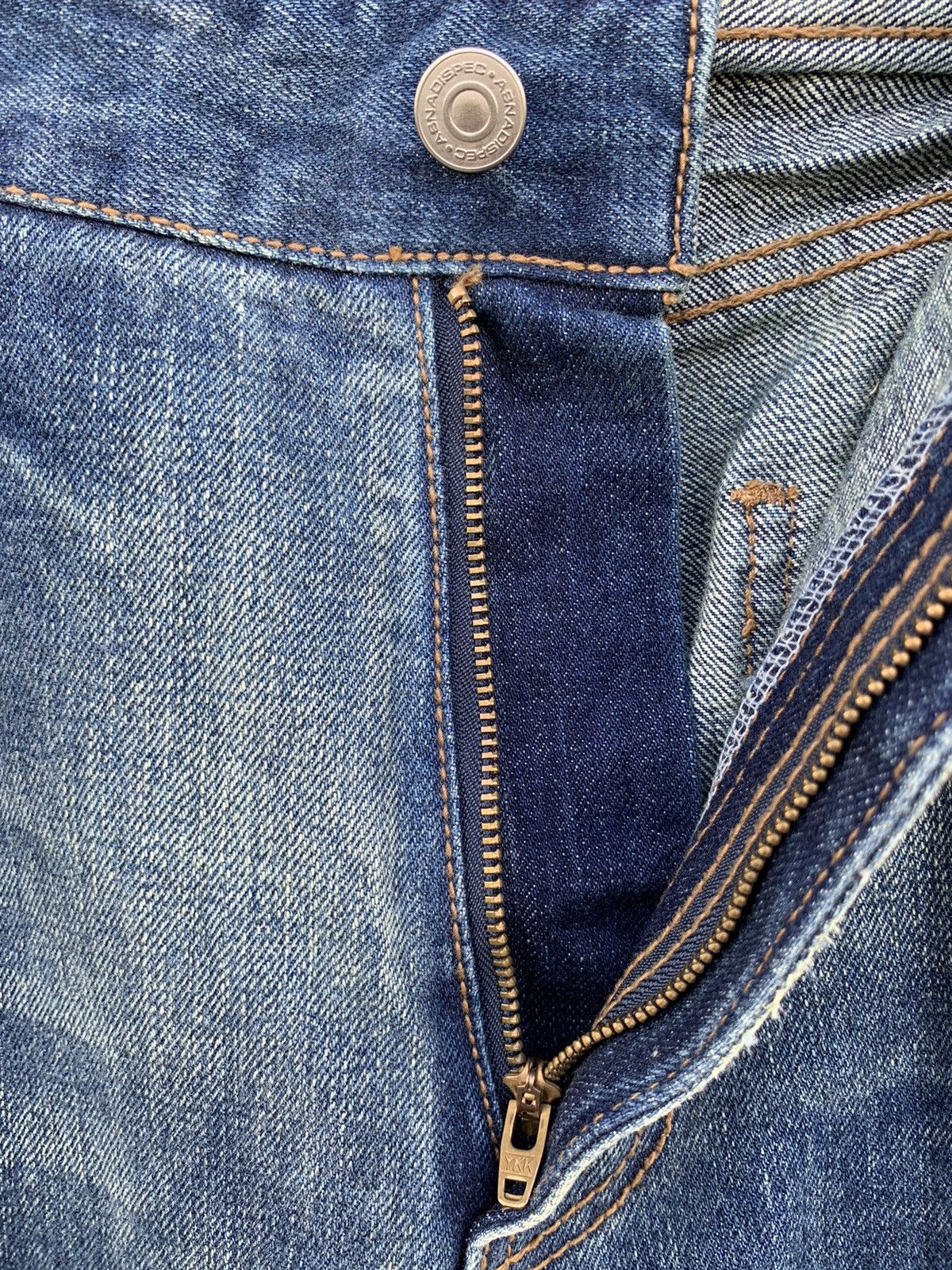 Japanese Brand Asnadispec Armoured Division Task Force Selvedge Denim Pants Size US 37 - 20 Thumbnail