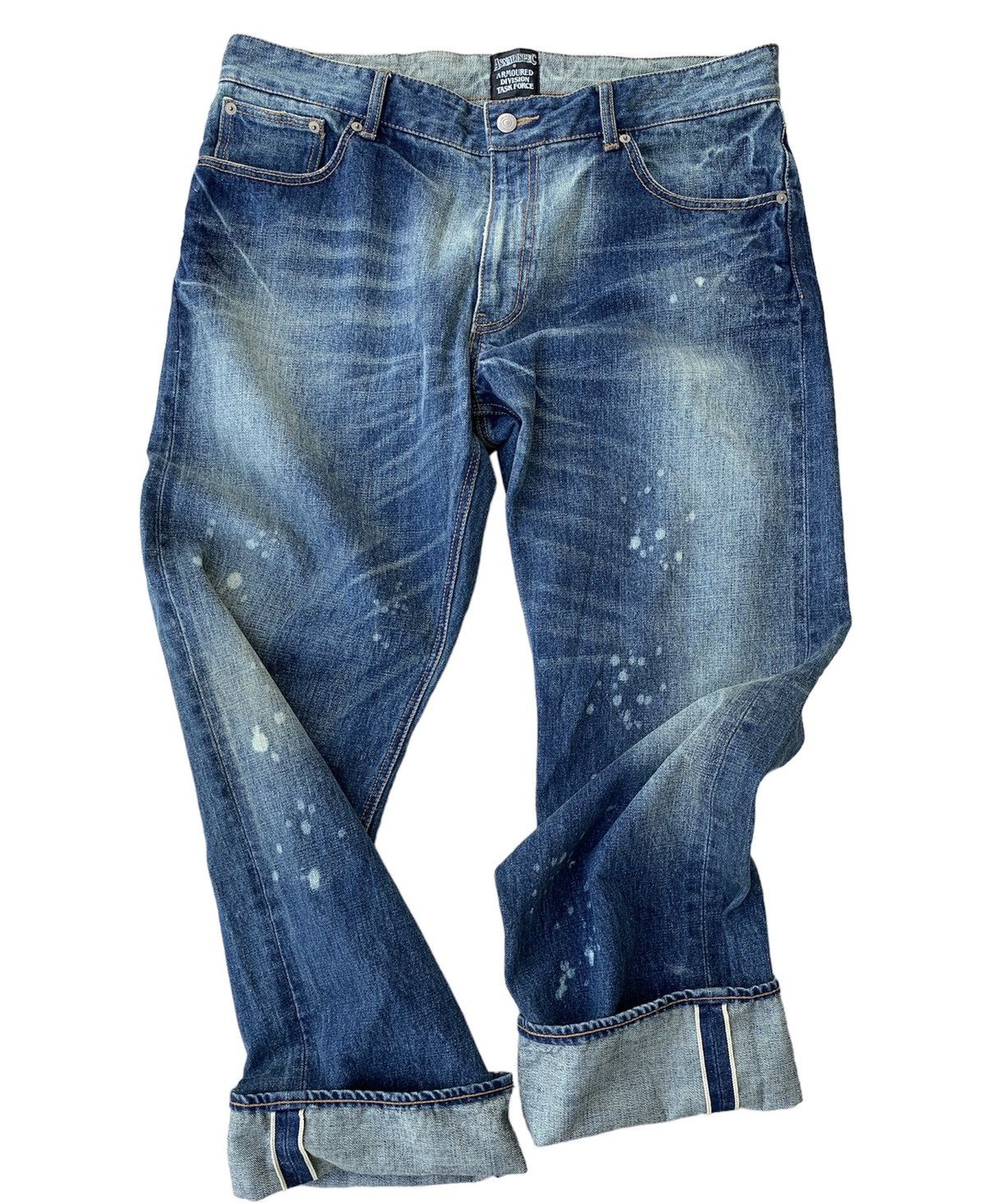 Japanese Brand Asnadispec Armoured Division Task Force Selvedge Denim Pants Size US 37 - 2 Thumbnail