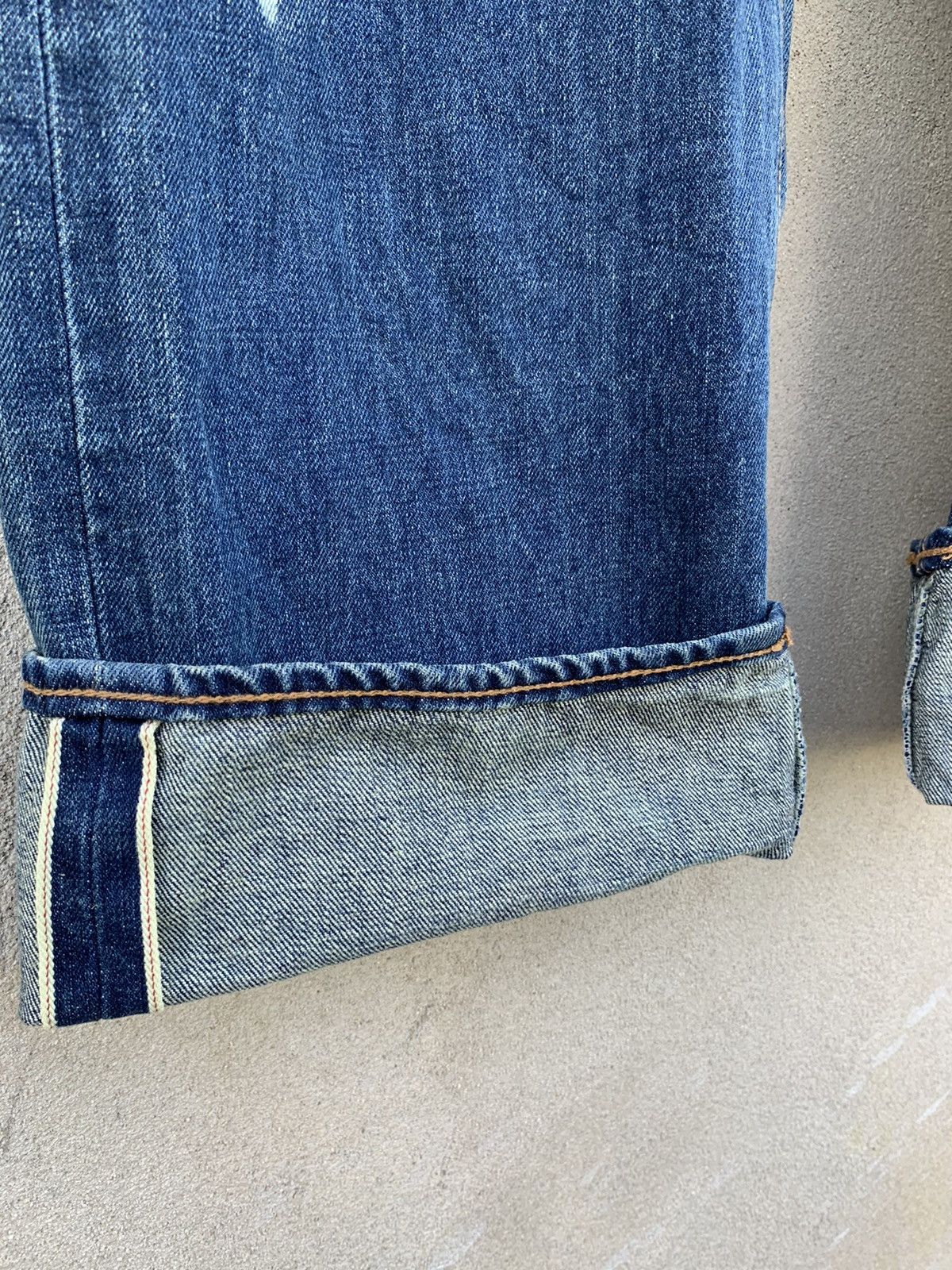 Japanese Brand Asnadispec Armoured Division Task Force Selvedge Denim Pants Size US 37 - 22 Thumbnail