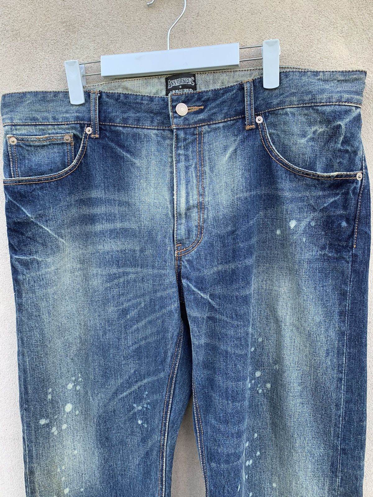 Japanese Brand Asnadispec Armoured Division Task Force Selvedge Denim Pants Size US 37 - 13 Thumbnail