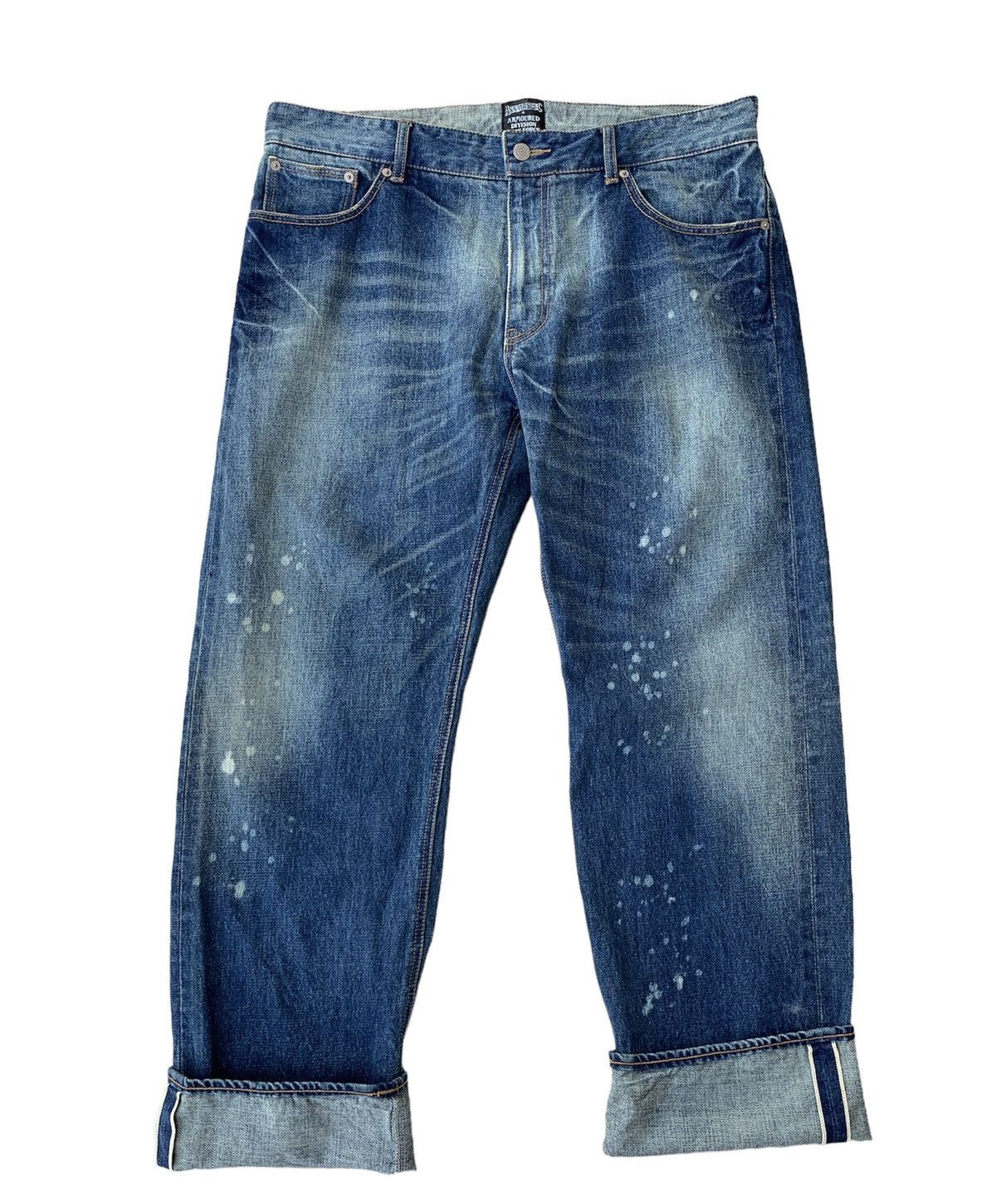Japanese Brand Asnadispec Armoured Division Task Force Selvedge Denim Pants Size US 37 - 1 Thumbnail