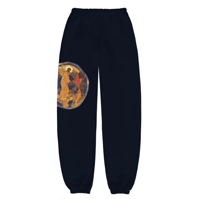 Kanye West Kanye West Jesus Is King JIK Sweatpants Navy Medium Size US 32 / EU 48 - 1 Thumbnail