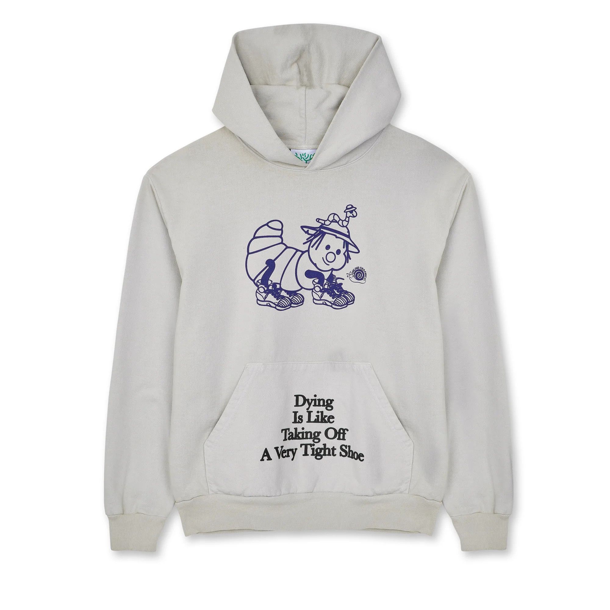 image of Online Ceramics Dying Is Like Hoodie Light Grey Medium in Black, Men's