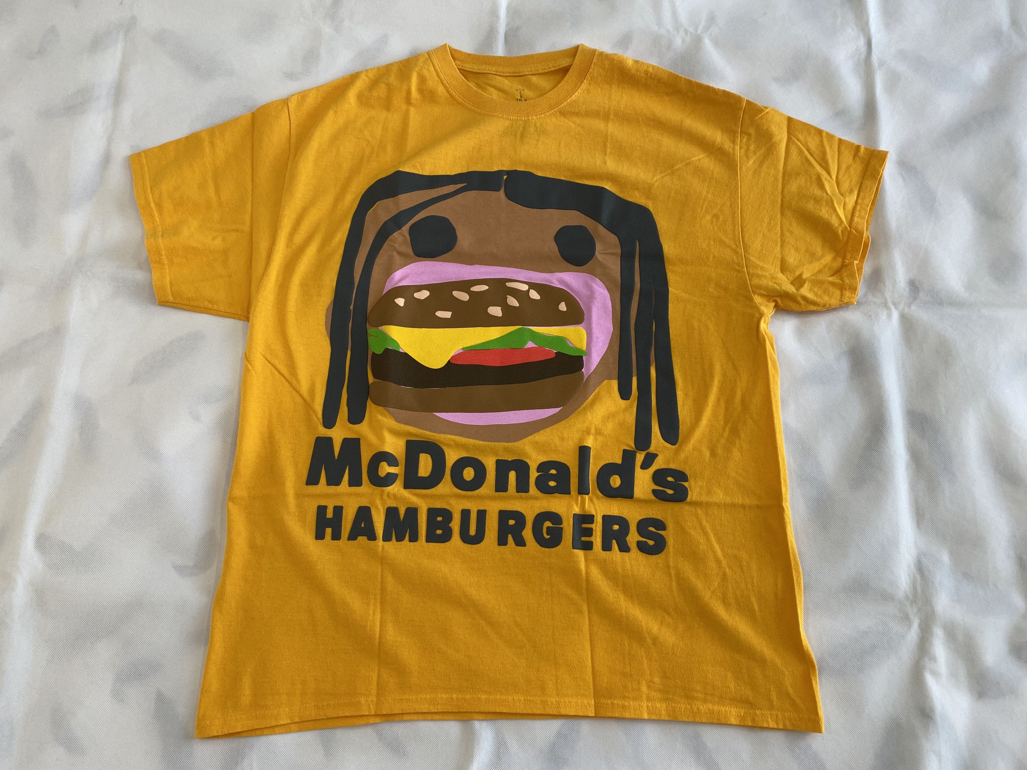 Cactus Plant Flea Market × Travis Scott Travis Scott x CPFM 4 CJ Burger Mouth T-shirt Yellow Large Size US L / EU 52-54 / 3 - 3 Thumbnail