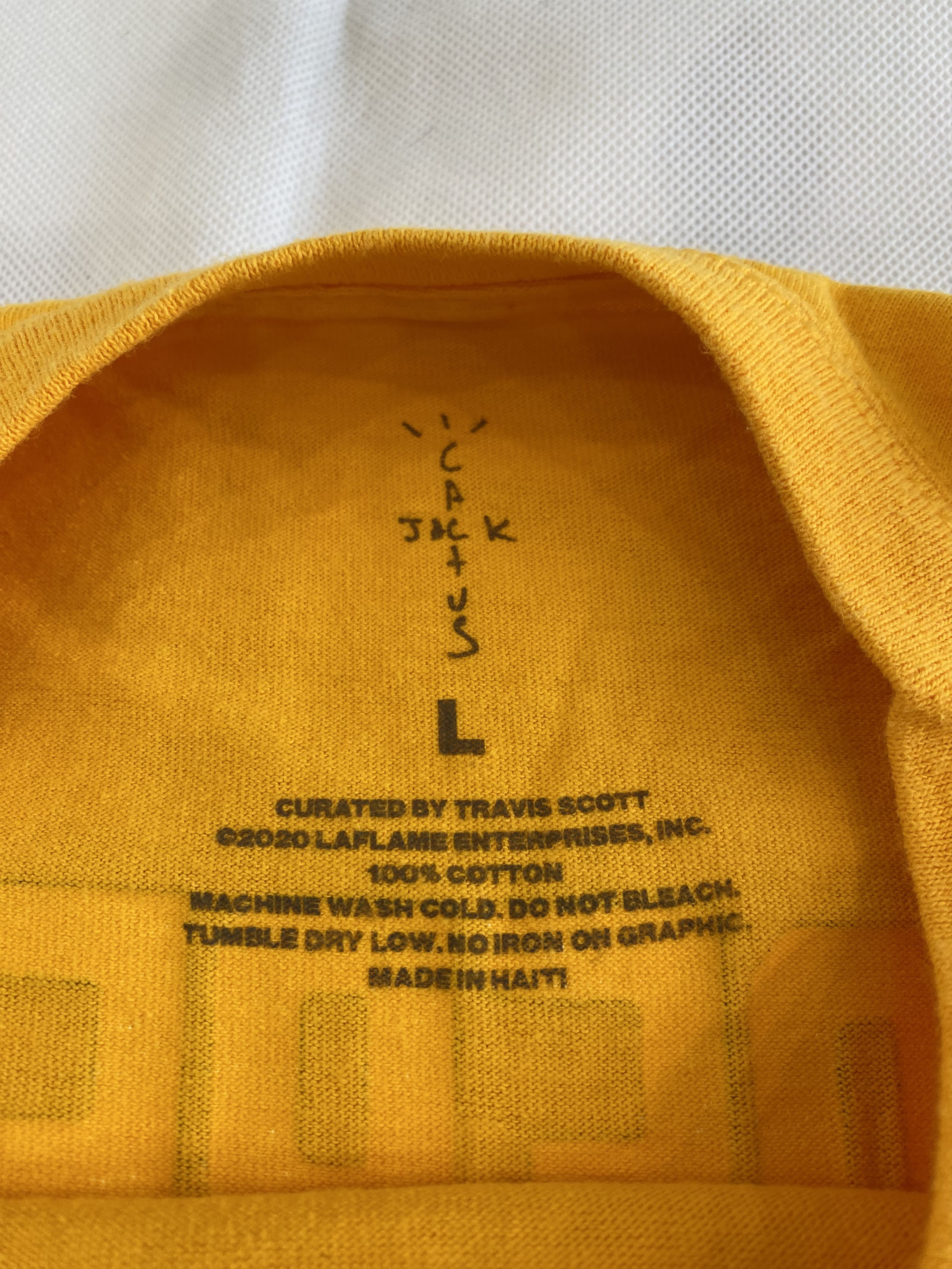 Cactus Plant Flea Market × Travis Scott Travis Scott x CPFM 4 CJ Burger Mouth T-shirt Yellow Large Size US L / EU 52-54 / 3 - 6 Thumbnail