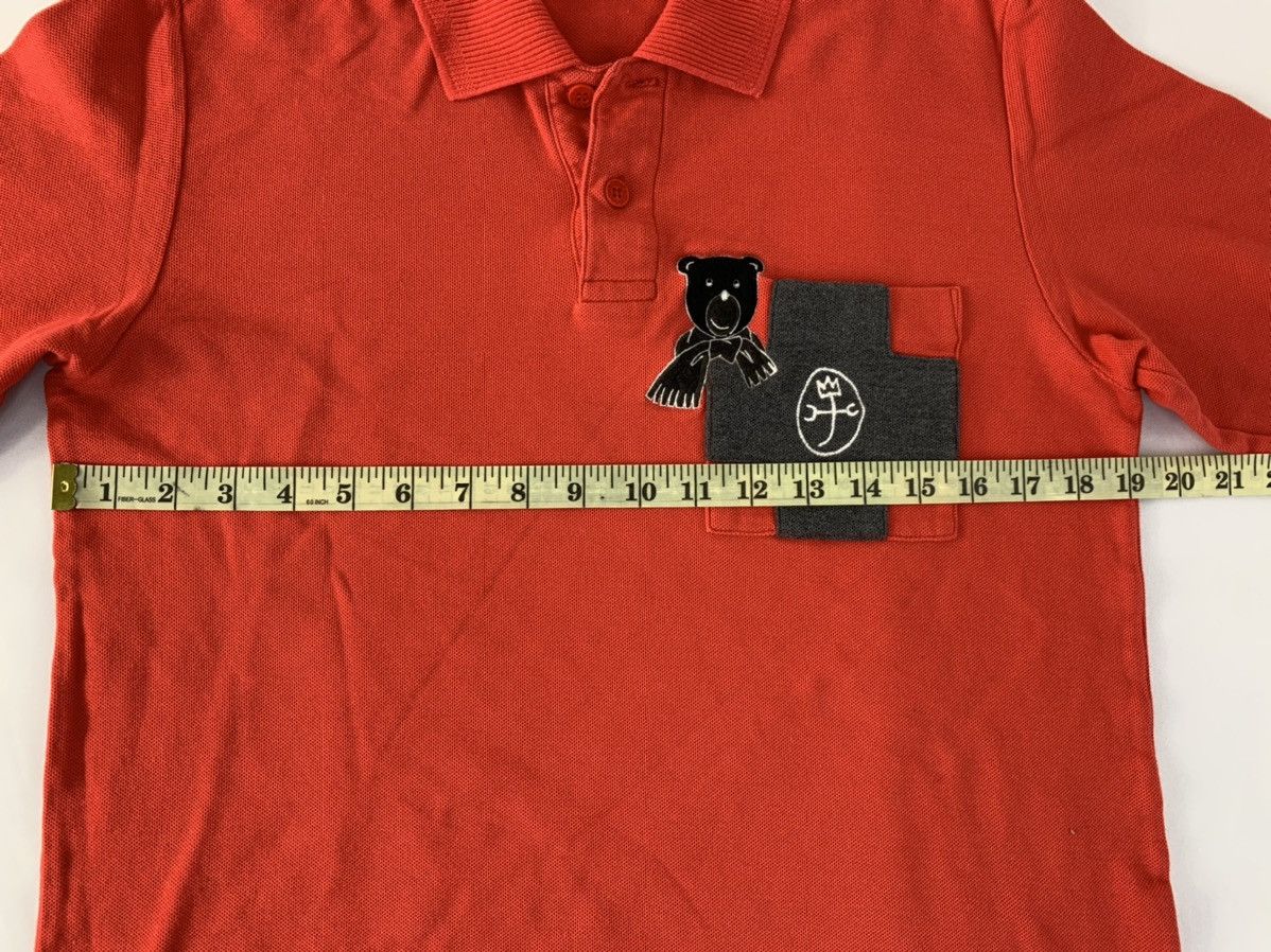 Jean Charles De Castelbajac 90s Jean Charles De Castelbajac Sport Red Longsleeve Polo Size M / US 6-8 / IT 42-44 - 8 Thumbnail