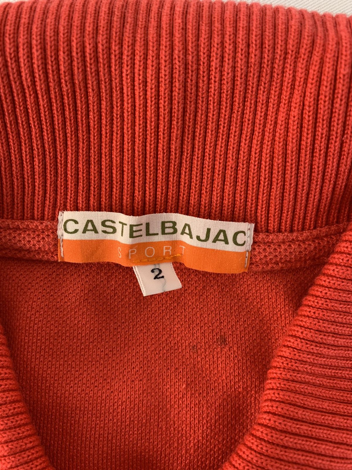 Jean Charles De Castelbajac 90s Jean Charles De Castelbajac Sport Red Longsleeve Polo Size M / US 6-8 / IT 42-44 - 4 Thumbnail