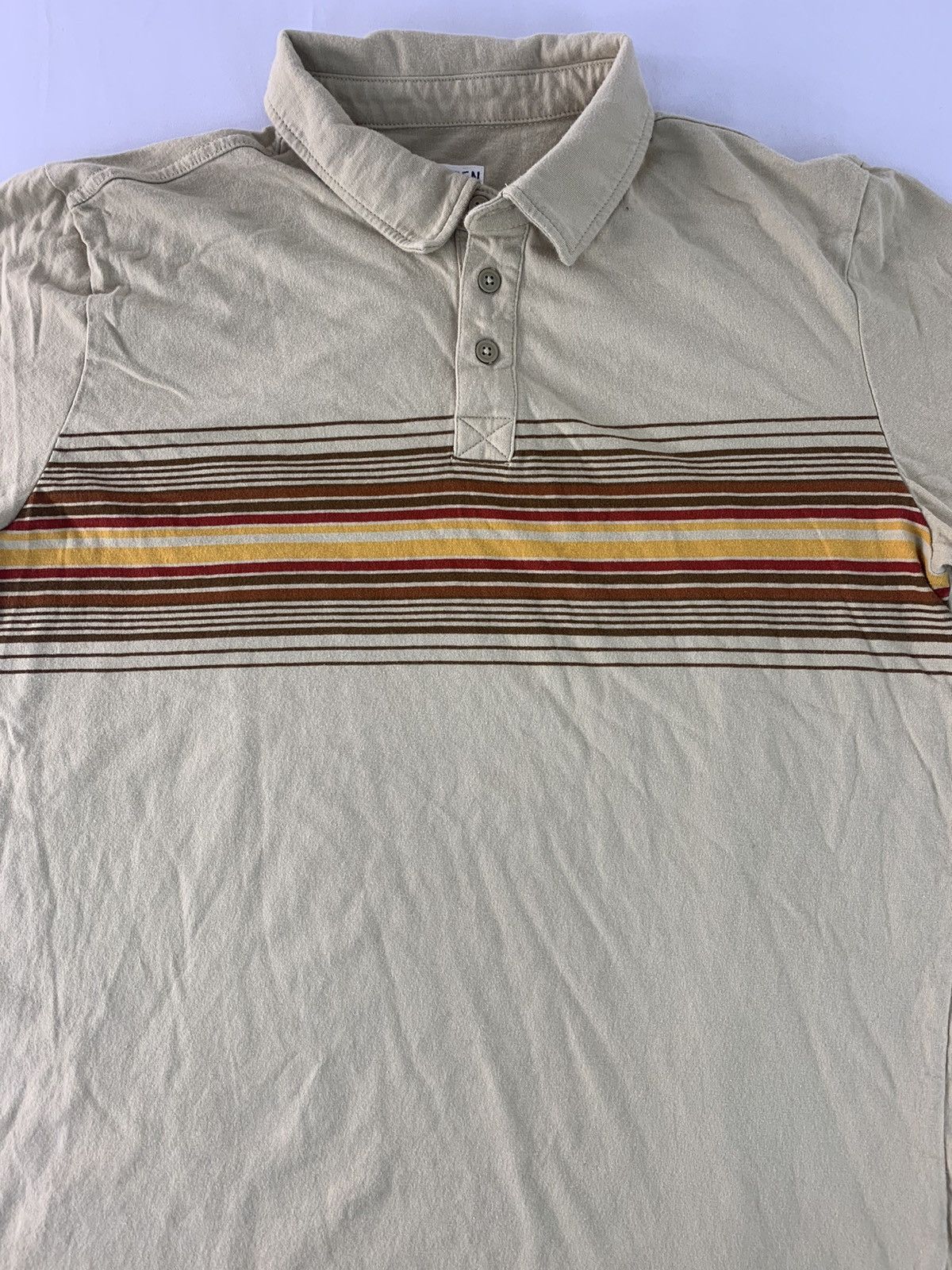 Hang Ten 90s Hang Ten California Classic Striped Chest Polo Tee Size US M / EU 48-50 / 2 - 2 Thumbnail