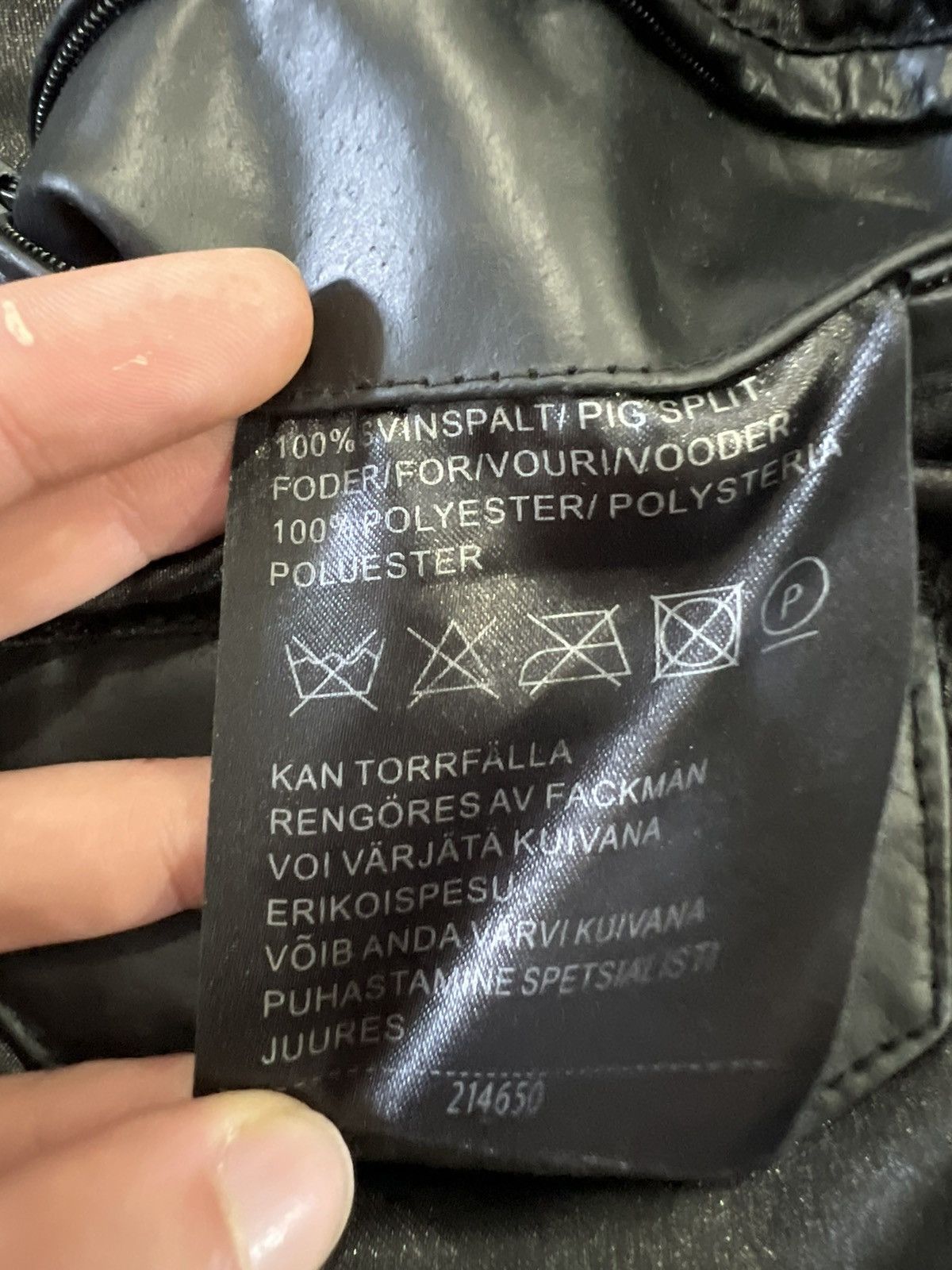Vintage Vintage Bomber Leather Jacket 90s boxy black Size US L / EU 52-54 / 3 - 8 Thumbnail
