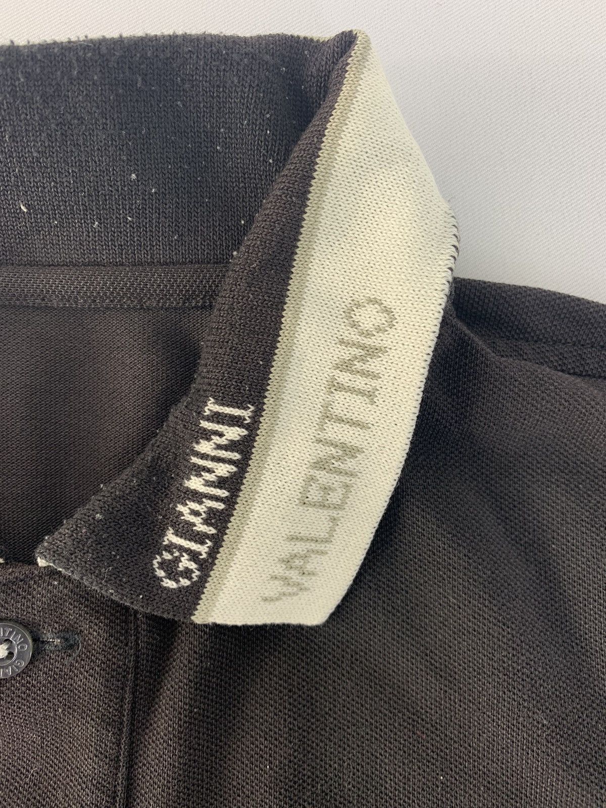 Gianni Valentino 90s Gianni Valentino Italy Single Pocket Longsleeve Polo Tee Size US M / EU 48-50 / 2 - 5 Thumbnail