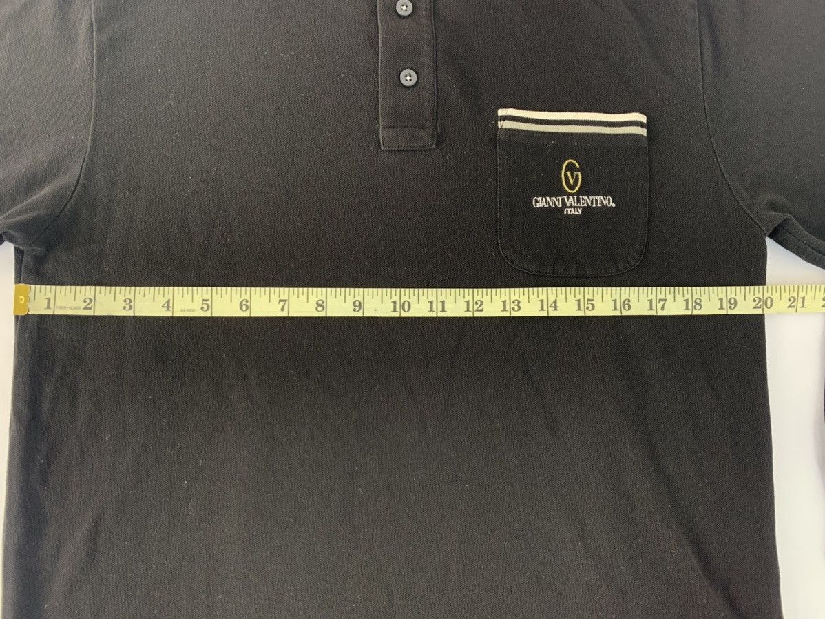 Gianni Valentino 90s Gianni Valentino Italy Single Pocket Longsleeve Polo Tee Size US M / EU 48-50 / 2 - 8 Thumbnail