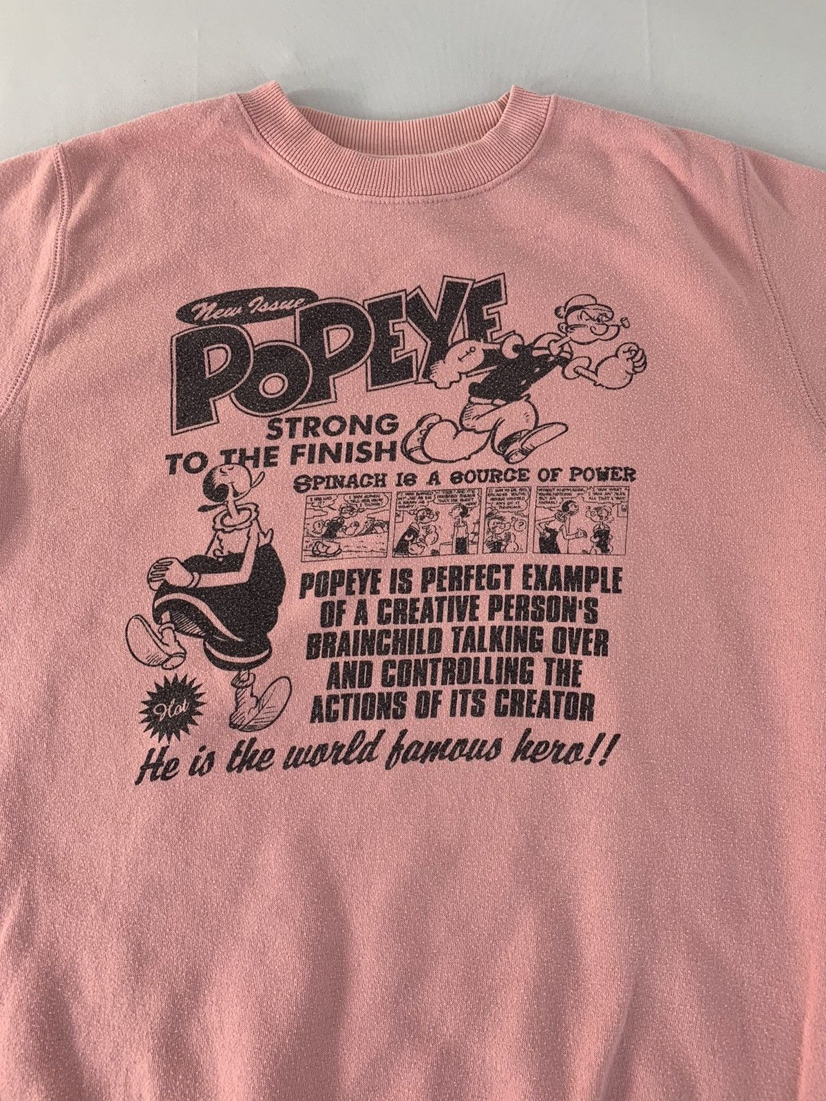 Other Hype Popeye The Sailorman Muscular Figure Printed Sweatshirt Size M / US 6-8 / IT 42-44 - 3 Thumbnail