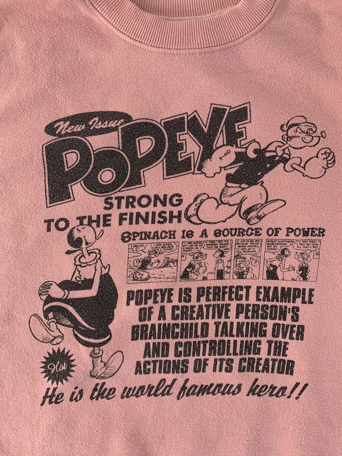 Other Hype Popeye The Sailorman Muscular Figure Printed Sweatshirt Size M / US 6-8 / IT 42-44 - 4 Thumbnail
