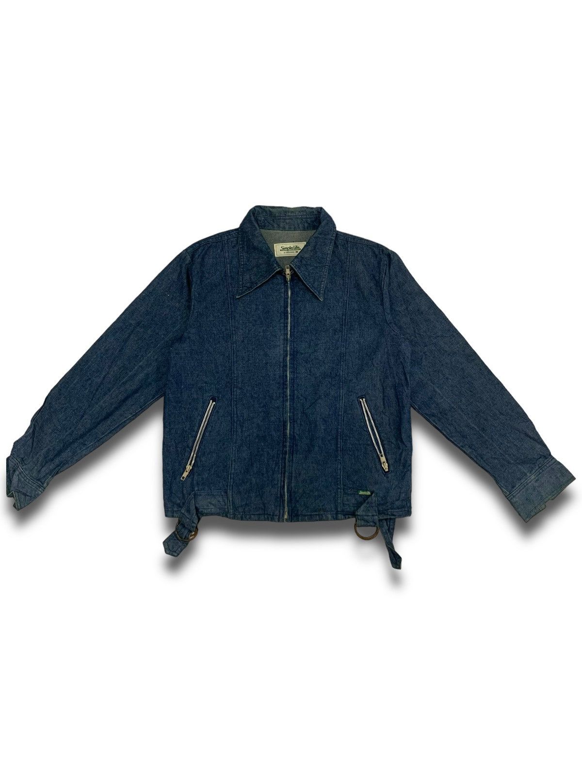 Japanese Brand Vintage 90s Renown Buckle Denim Jacket Size US M / EU 48-50 / 2 - 7 Thumbnail
