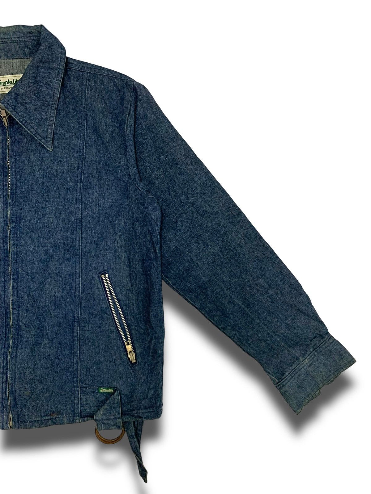 Japanese Brand Vintage 90s Renown Buckle Denim Jacket Size US M / EU 48-50 / 2 - 3 Thumbnail