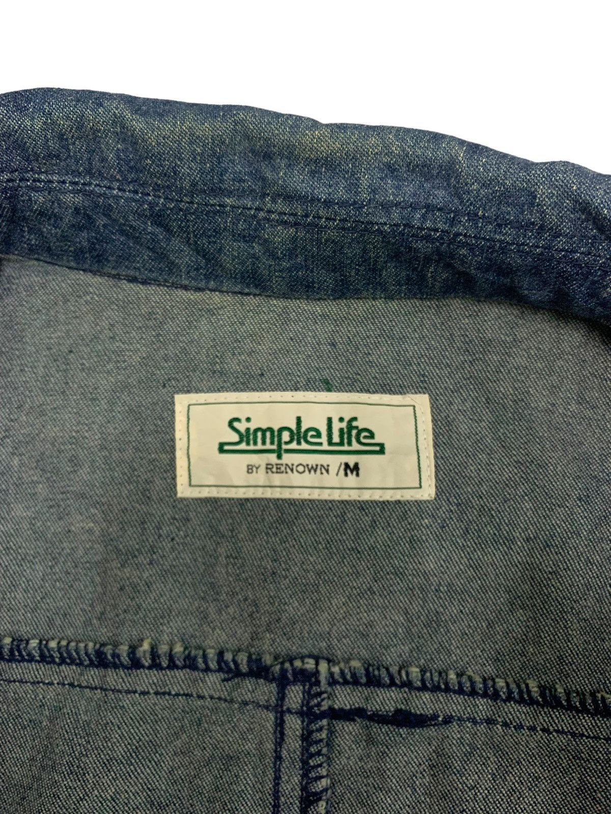 Japanese Brand Vintage 90s Renown Buckle Denim Jacket Size US M / EU 48-50 / 2 - 6 Thumbnail