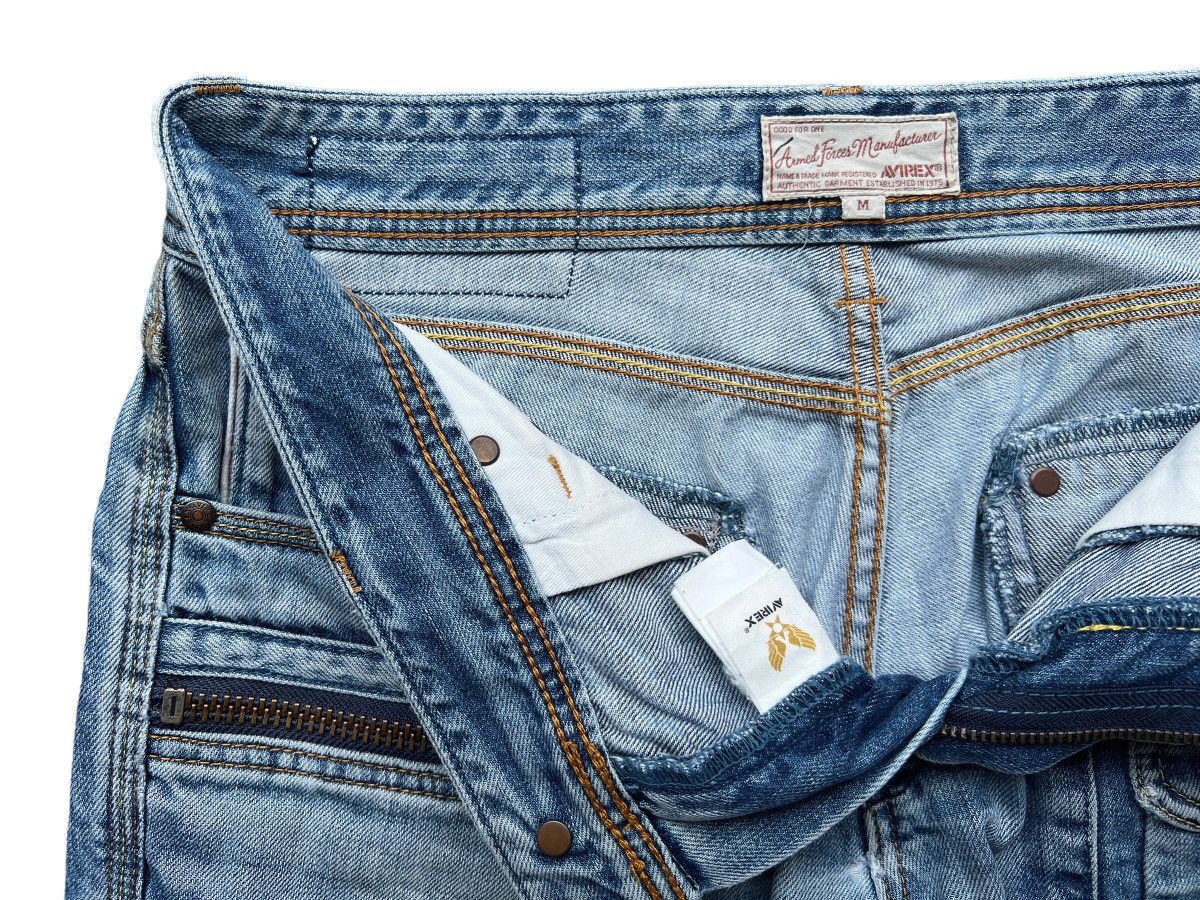 Avirex Avirex Distressed Denim Multipocket Jeans 32x31 Size US 32 / EU 48 - 13 Thumbnail