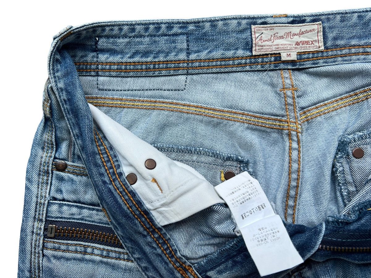 Avirex Avirex Distressed Denim Multipocket Jeans 32x31 Size US 32 / EU 48 - 15 Thumbnail