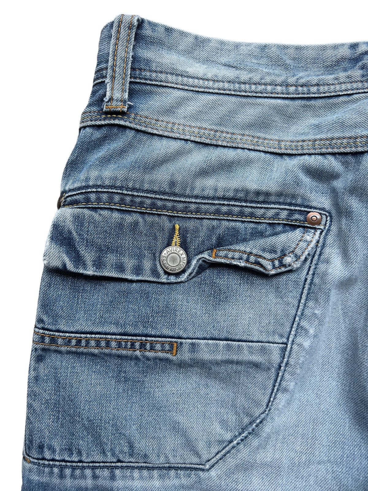 Avirex Avirex Distressed Denim Multipocket Jeans 32x31 Size US 32 / EU 48 - 11 Thumbnail