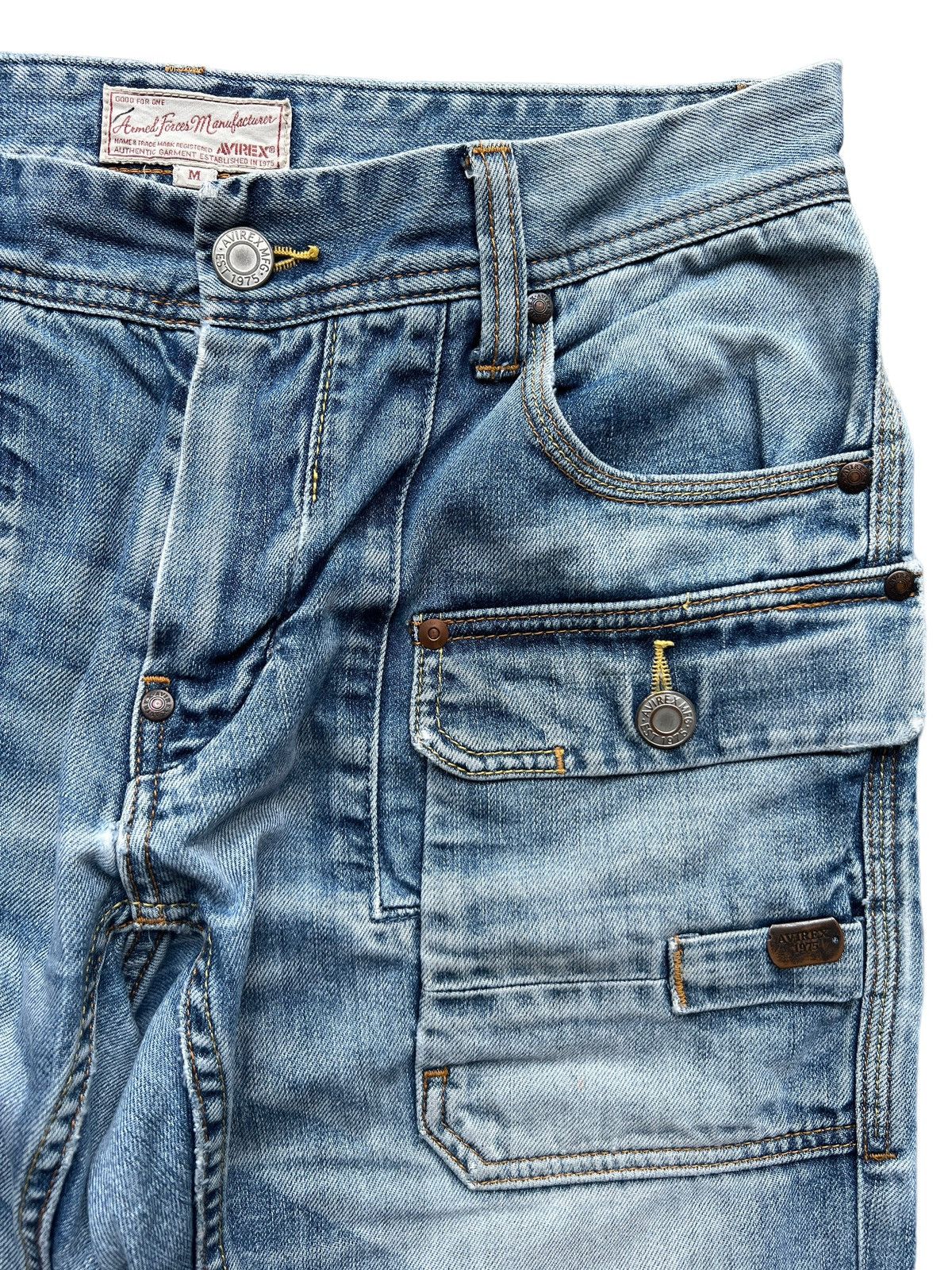 Avirex Avirex Distressed Denim Multipocket Jeans 32x31 Size US 32 / EU 48 - 9 Thumbnail