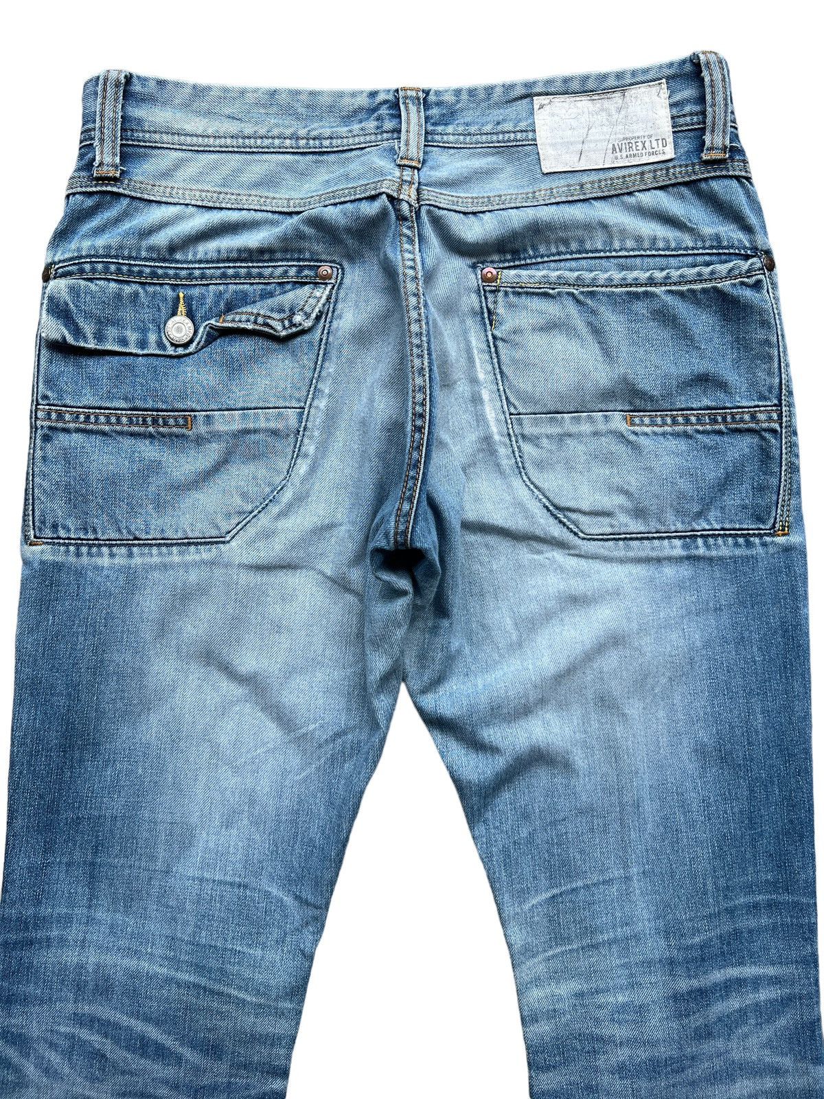 Avirex Avirex Distressed Denim Multipocket Jeans 32x31 Size US 32 / EU 48 - 5 Thumbnail
