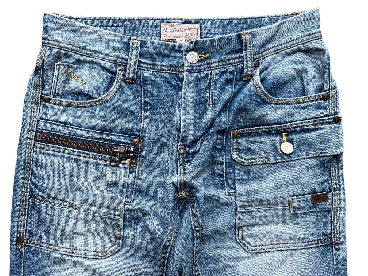 Avirex Avirex Distressed Denim Multipocket Jeans 32x31 Size US 32 / EU 48 - 6 Thumbnail