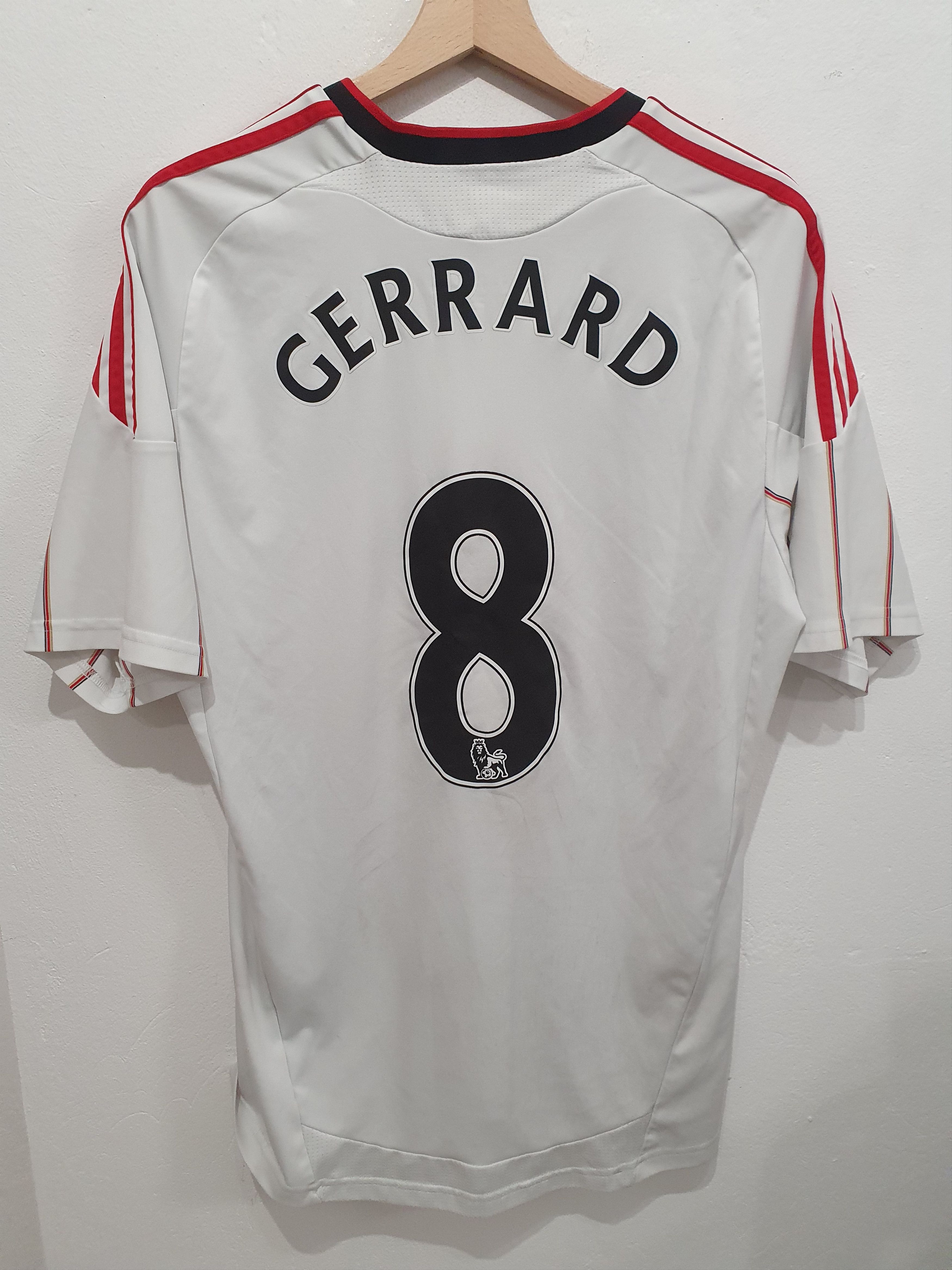GERRARD ADIDAS LIVERPOOL FC SIZE M 2010 SHIRT JERSEY soccer