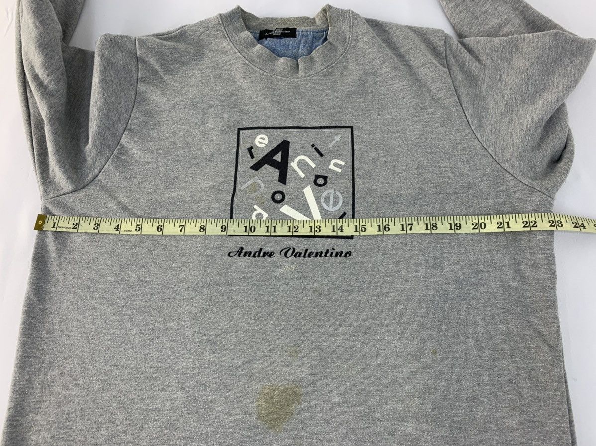 Valentino Andre Valentino Embroidery Logo Spell Out Sweatshirt Size XL / US 12-14 / IT 48-50 - 8 Thumbnail