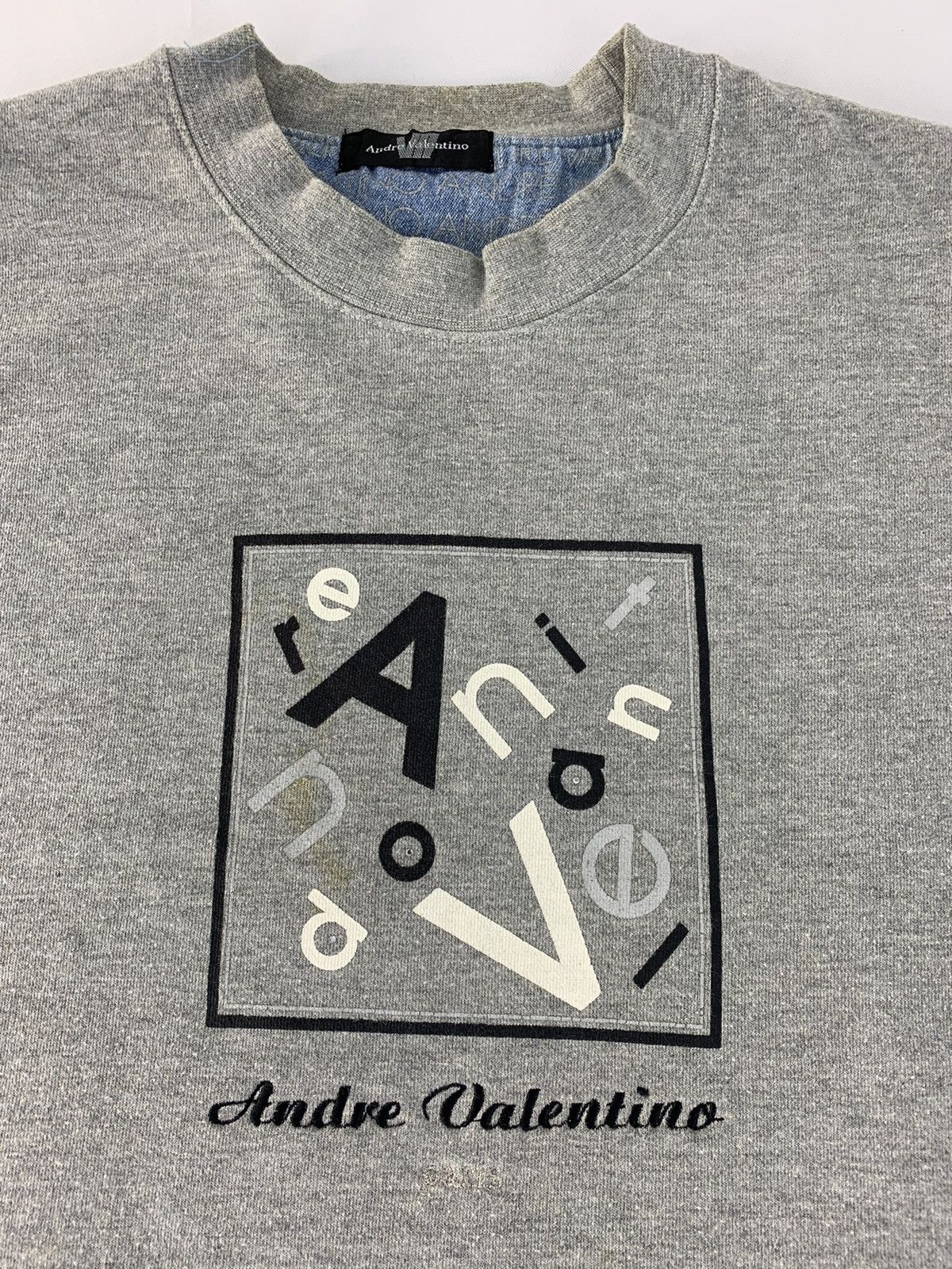 Valentino Andre Valentino Embroidery Logo Spell Out Sweatshirt Size XL / US 12-14 / IT 48-50 - 4 Thumbnail