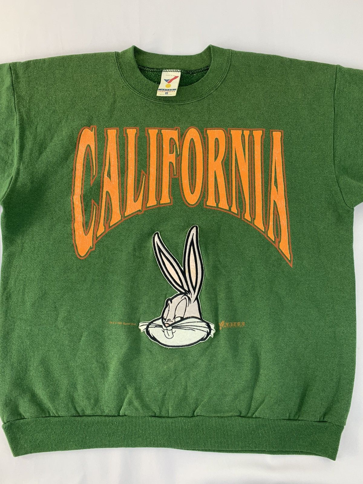 Disney 90s Warner Bros California Bugs Bunny Artex USA Sweatshirt Size US L / EU 52-54 / 3 - 2 Thumbnail