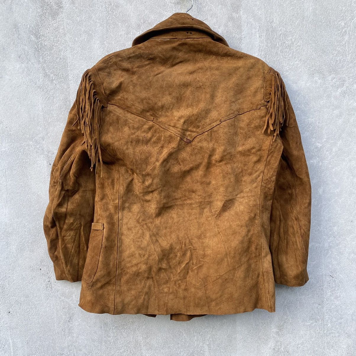 Vintage Vintage 60s Women Country Suede Leather Jacket Size L / US 10 / IT 46 - 2 Thumbnail