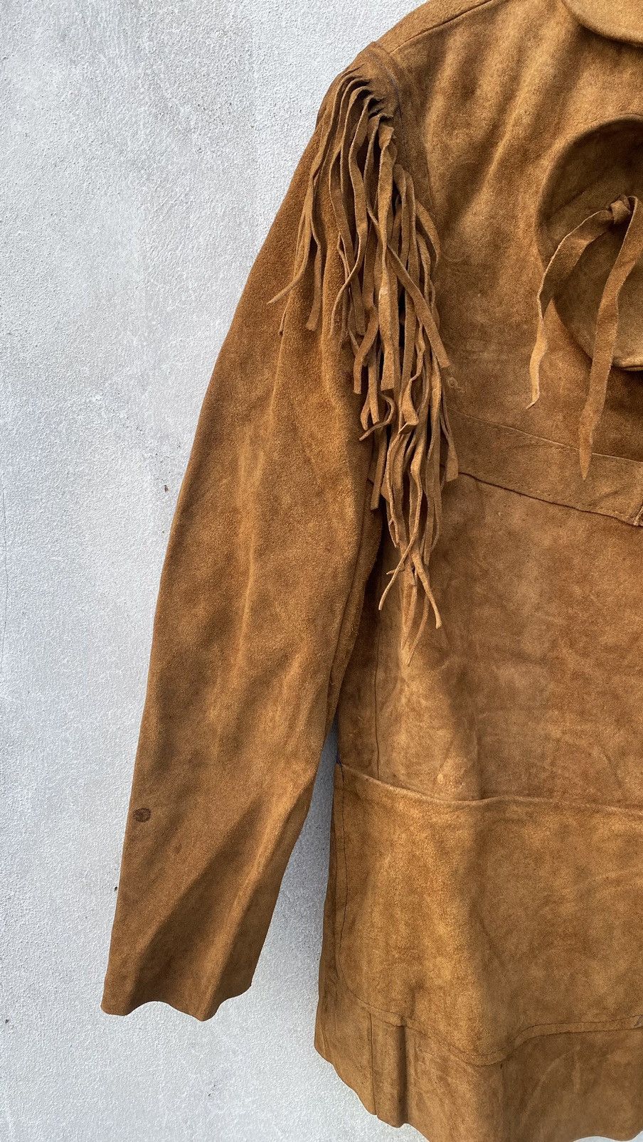 Vintage Vintage 60s Women Country Suede Leather Jacket Size L / US 10 / IT 46 - 6 Thumbnail