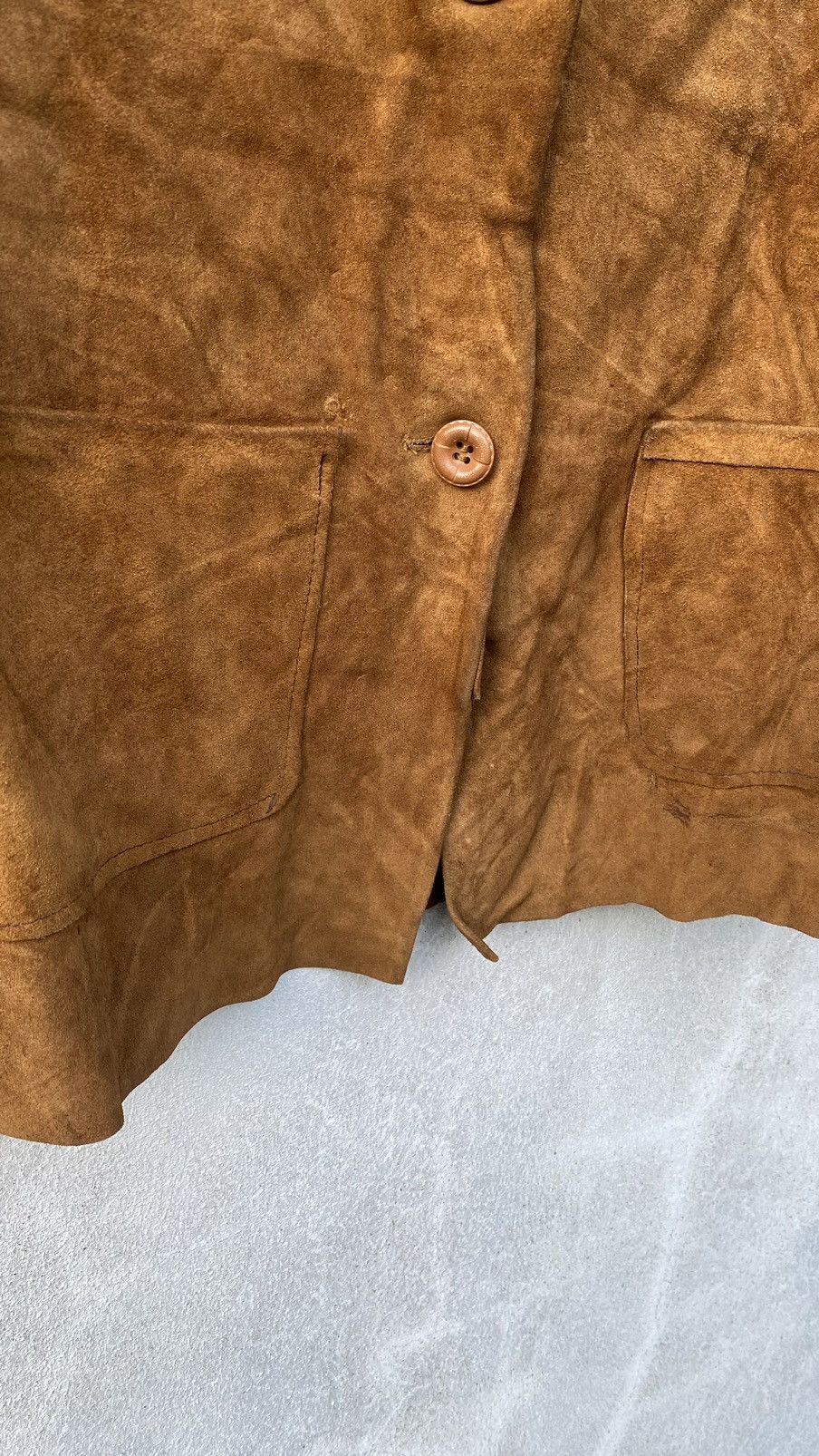 Vintage Vintage 60s Women Country Suede Leather Jacket Size L / US 10 / IT 46 - 4 Thumbnail
