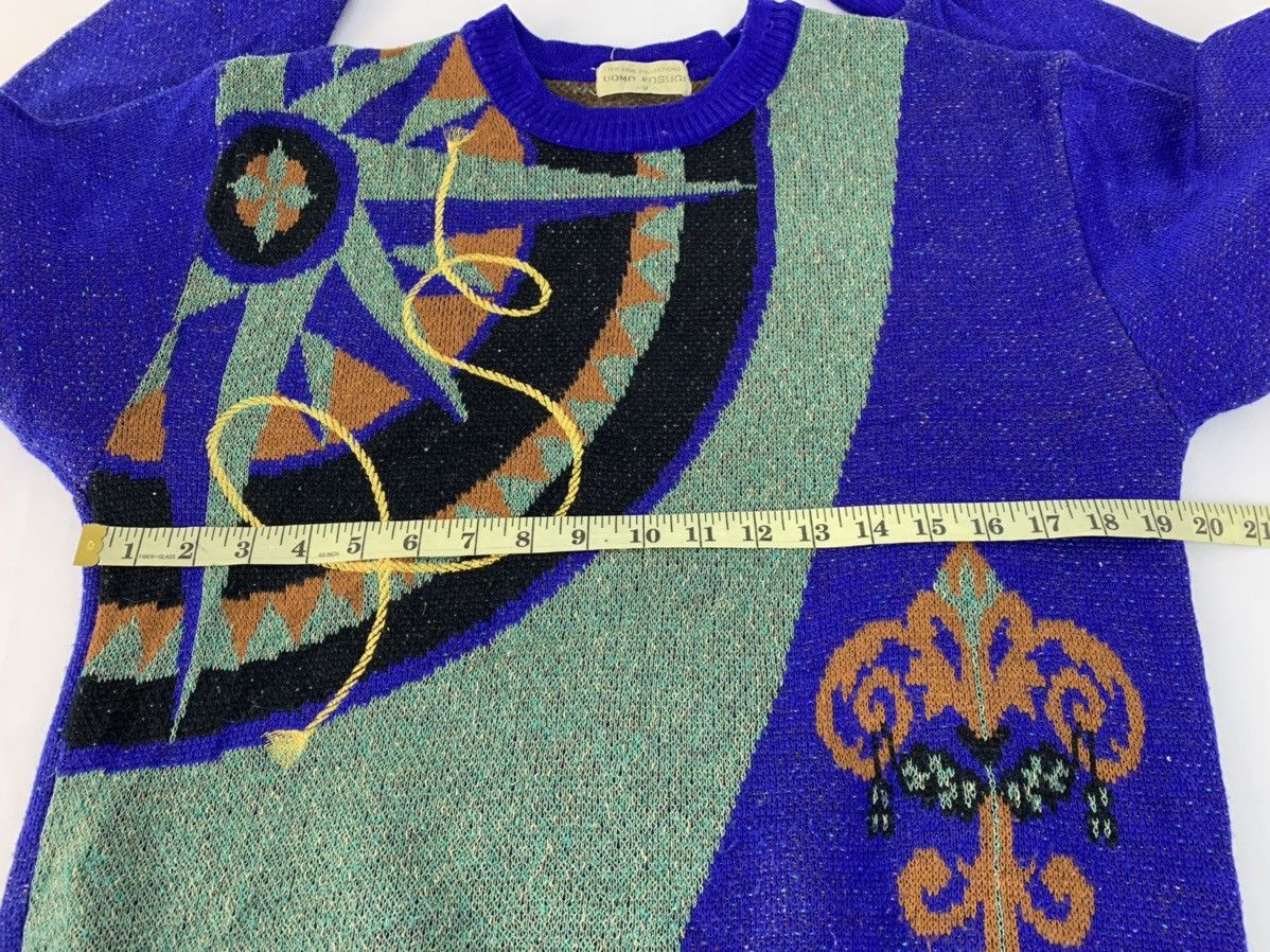 Japanese Brand 90s Uomo Kosugi Knitwear Big Compass Baroque Design Size US M / EU 48-50 / 2 - 9 Thumbnail